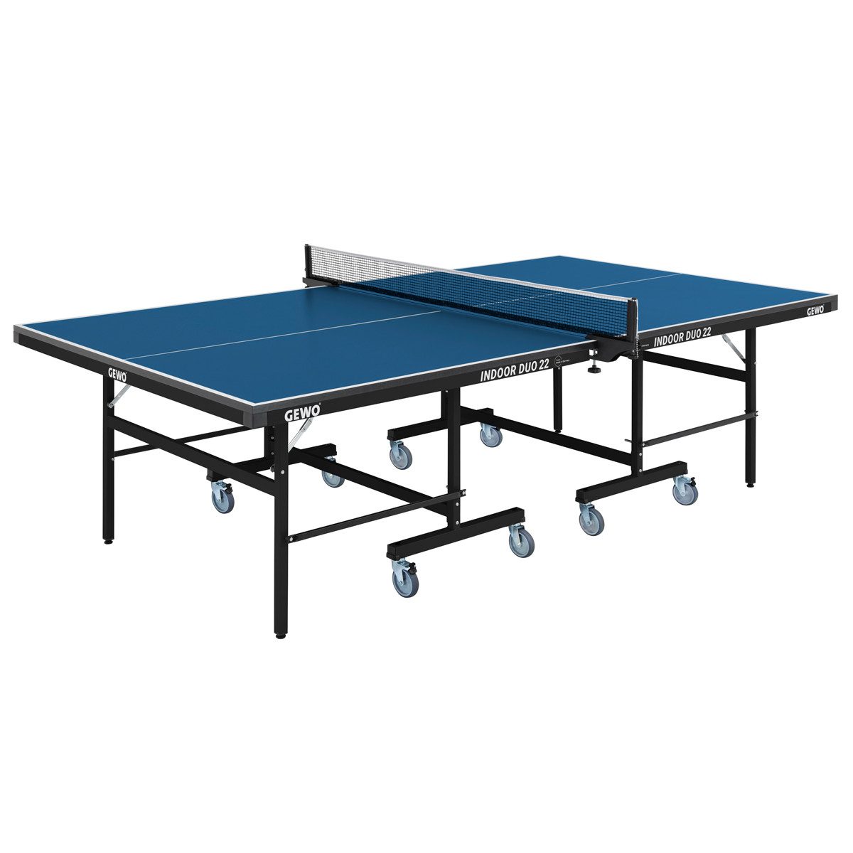 Gewo Tischtennisplatte Indoor Duo 22 Tischtennistisch, blau