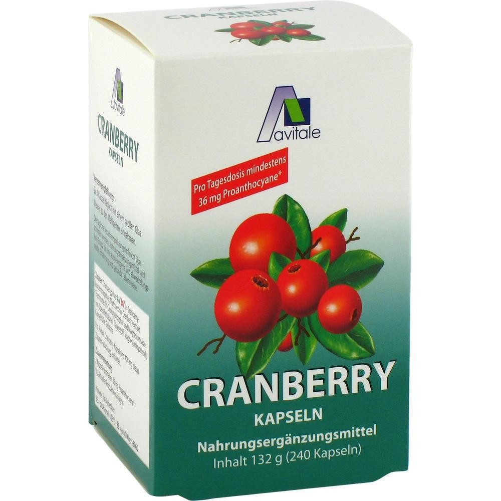 Avitale GmbH CRANBERRY KAPSELN 400 mg Kapseln, 240 St.