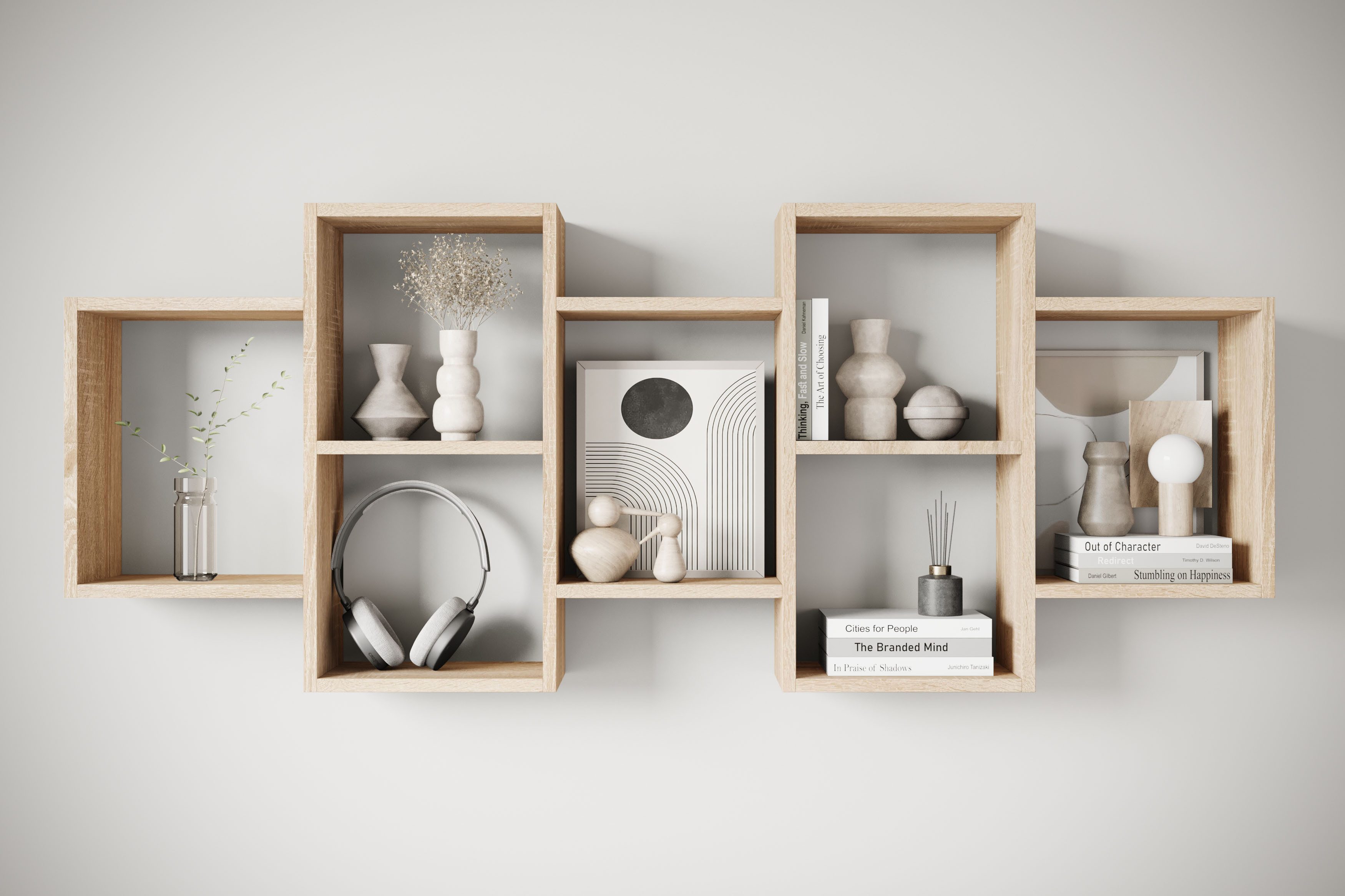 INOSIGN Wandboard Wandregal Trio, 1-tlg., Stell- oder Hängeregal, 10 offene günstig online kaufen