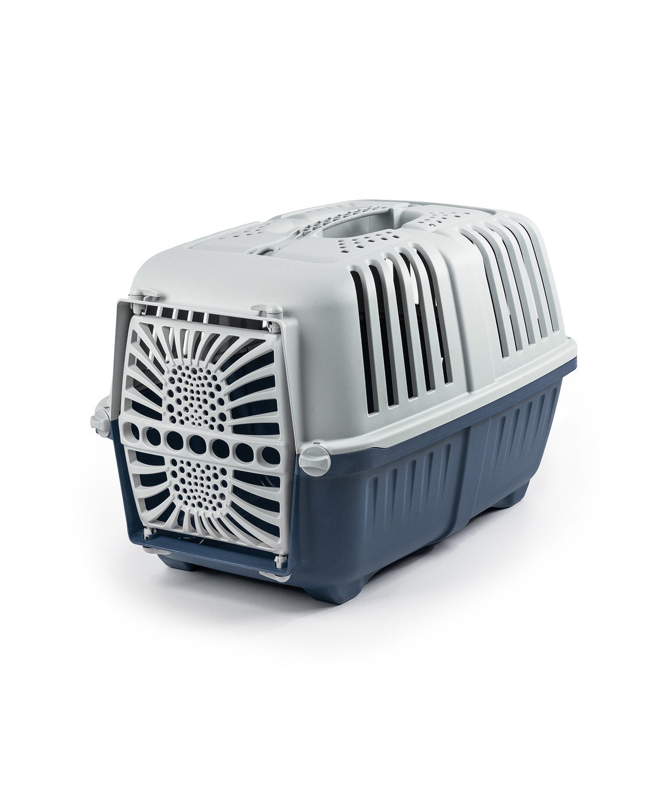 lionto Tiertransportbox für kleine Hunde & Katzen bis 15 kg, optimale Belüftung & Komfort