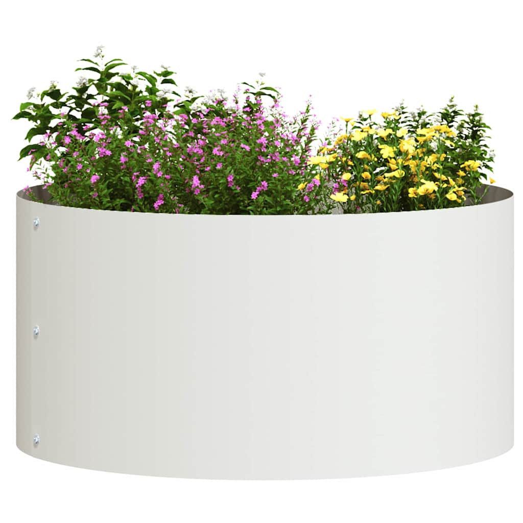 vidaXL Blumentopf Gartenpflanzer 5 pcs Weiß günstig online kaufen