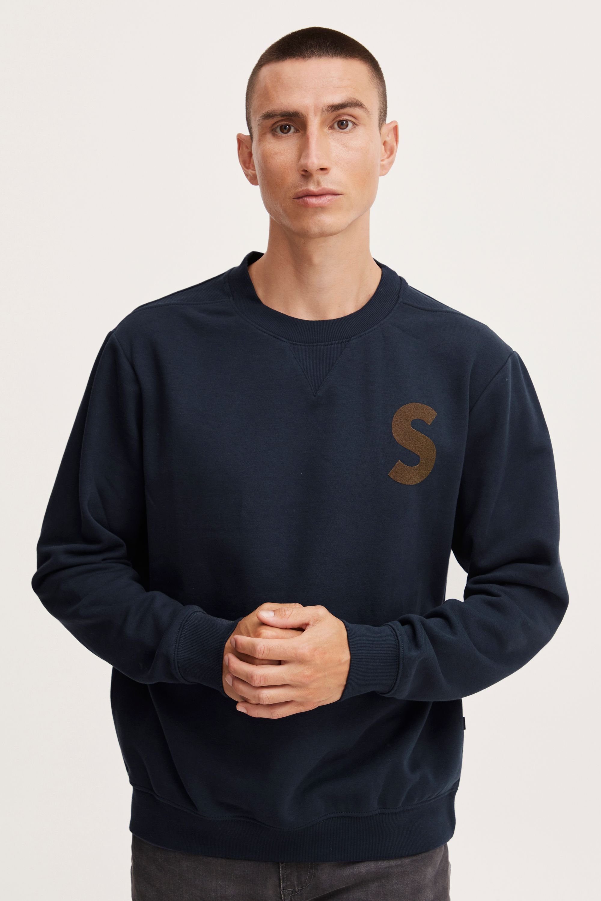 !Solid Sweatshirt SDCael Crew SW 21107095 INSIGNIA BLUE (194010) | Sweatshirts