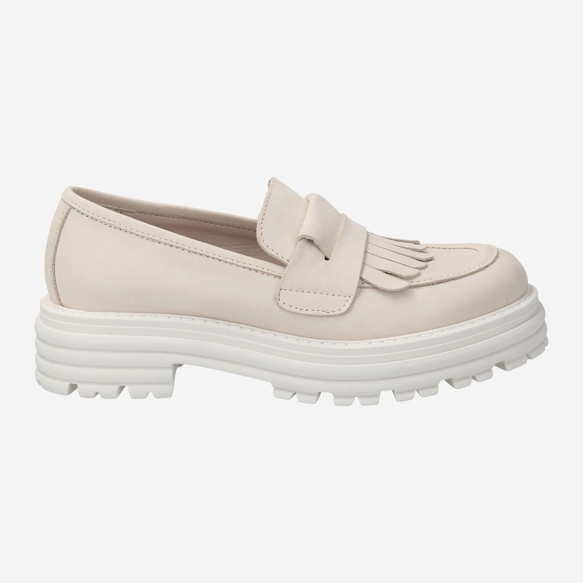Lüke Schuhe ALMEA BEIGE, Slipper & Mokassin in Beige für Damen Slipper