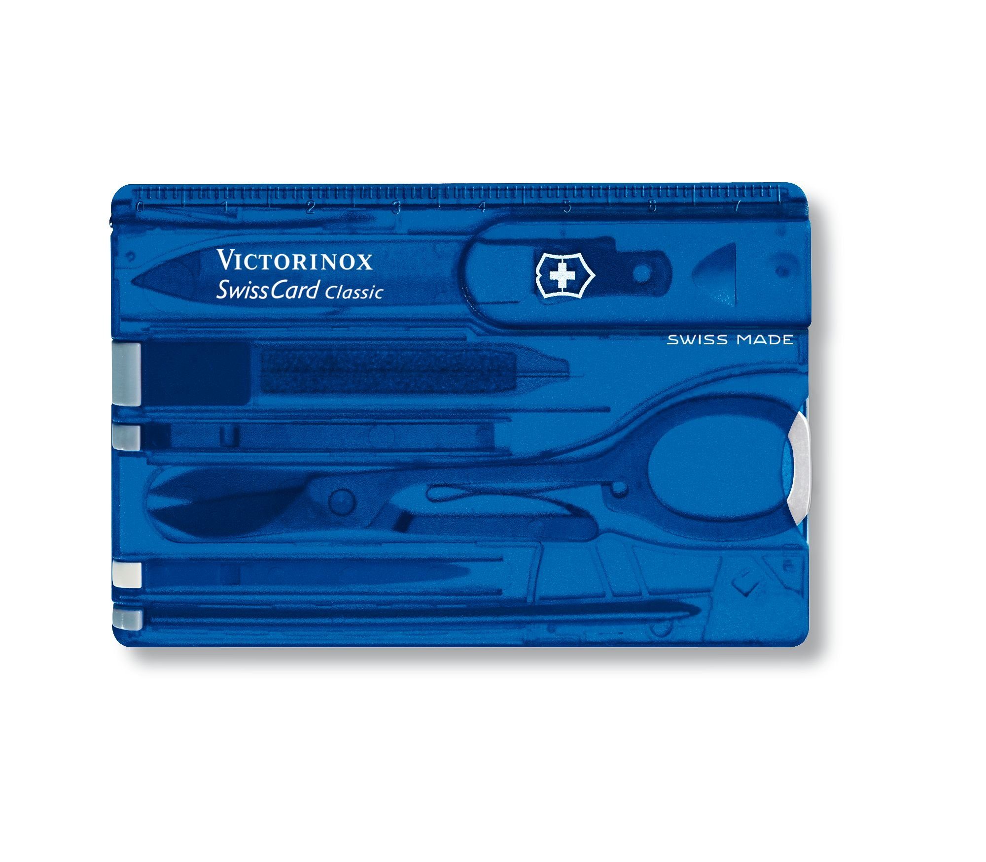 Victorinox Taschenmesser SwissCard Classic 0.7100.T 10 Funktionen Schere blau