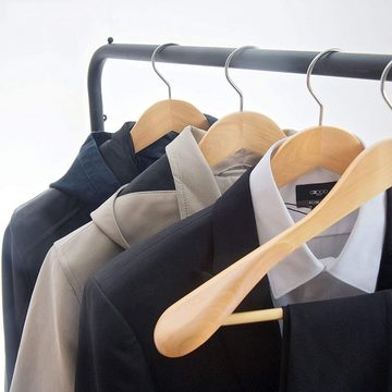 Liszton Kleiderbügel Kleiderbügel aus Holz mit extra breiter Schulterauflage 10 Stück