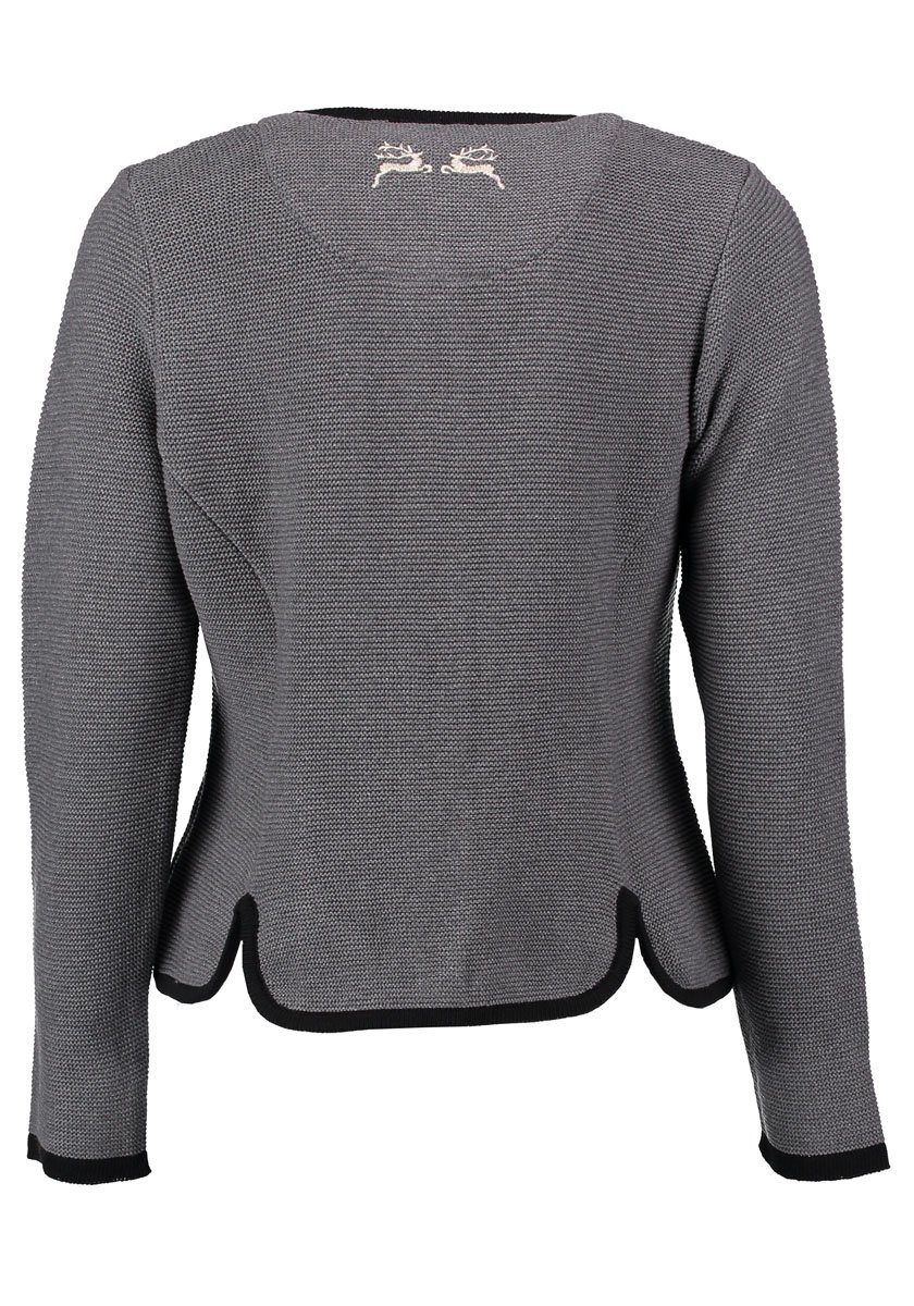 OS Trachten Strickjacke Enkeyo Trachtenjacke mit aufgesetzten Taschen, Hirs günstig online kaufen