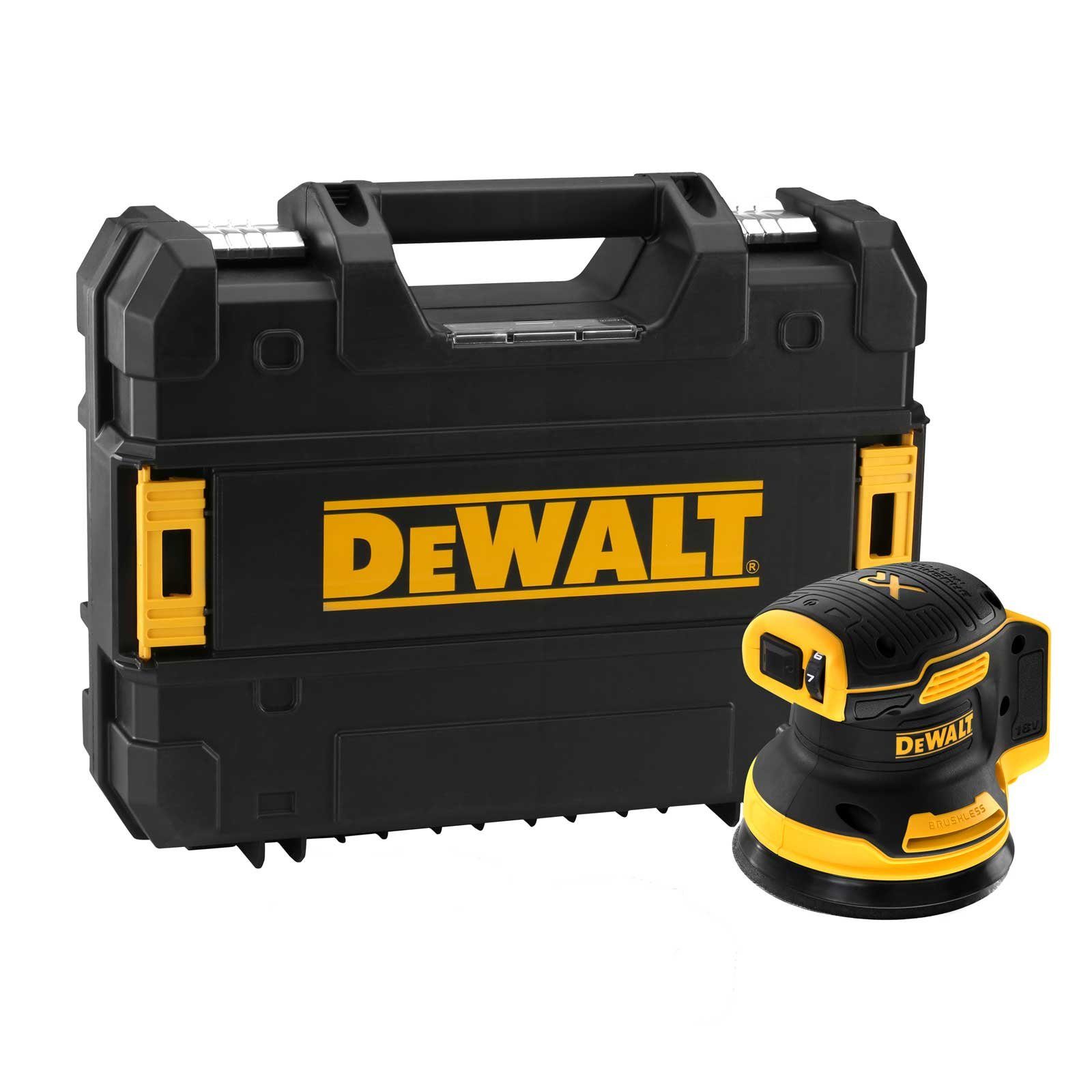 DeWalt Akku-Exzenterschleifer Akku-Exzenterschleifer DCW210NT-XJ 18V, Staubfangsack TSTAK-Box