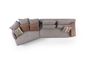 JVmoebel Big-Sofa Massive Sofa 5-Sitzer Wohnzimmer Grau Elegant Modern Design, 1 Teile, Made in Europa