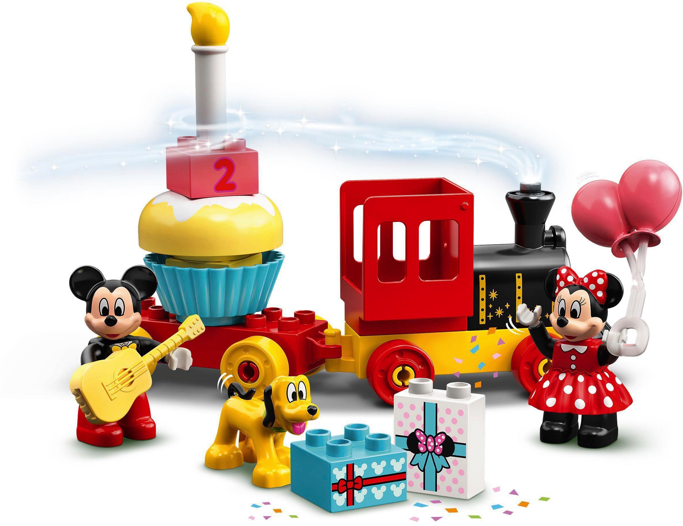 LEGO® Konstruktionsspielsteine Mickys und Minnies Geburtstagszug (10941),  LEGO® DUPLO® Disney™, (22 St), Made in Europe