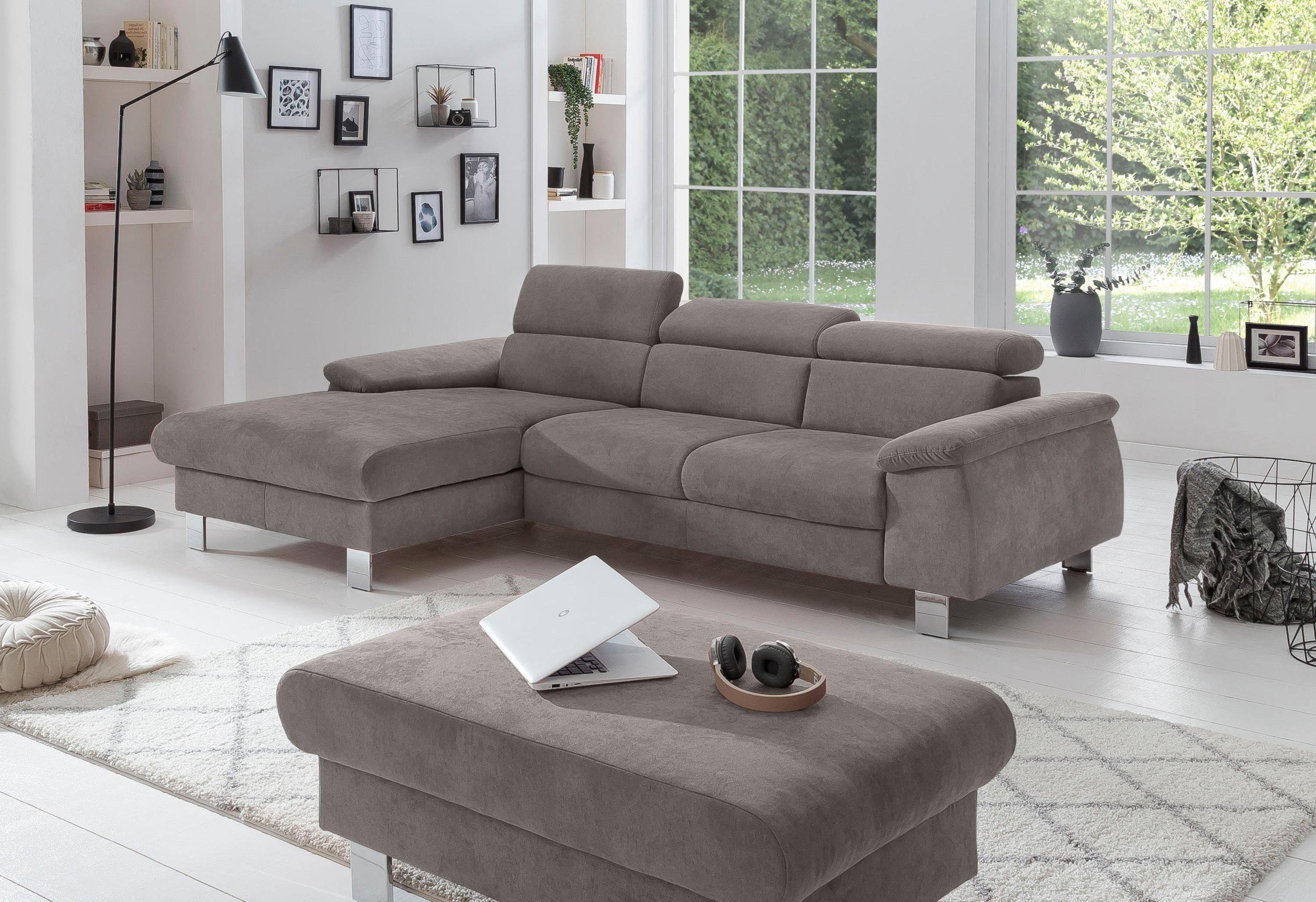 COTTA Polstergarnitur Komaris L-Form, B: 242 bzw. 100 cm (Set: Ecksofa & Ho günstig online kaufen