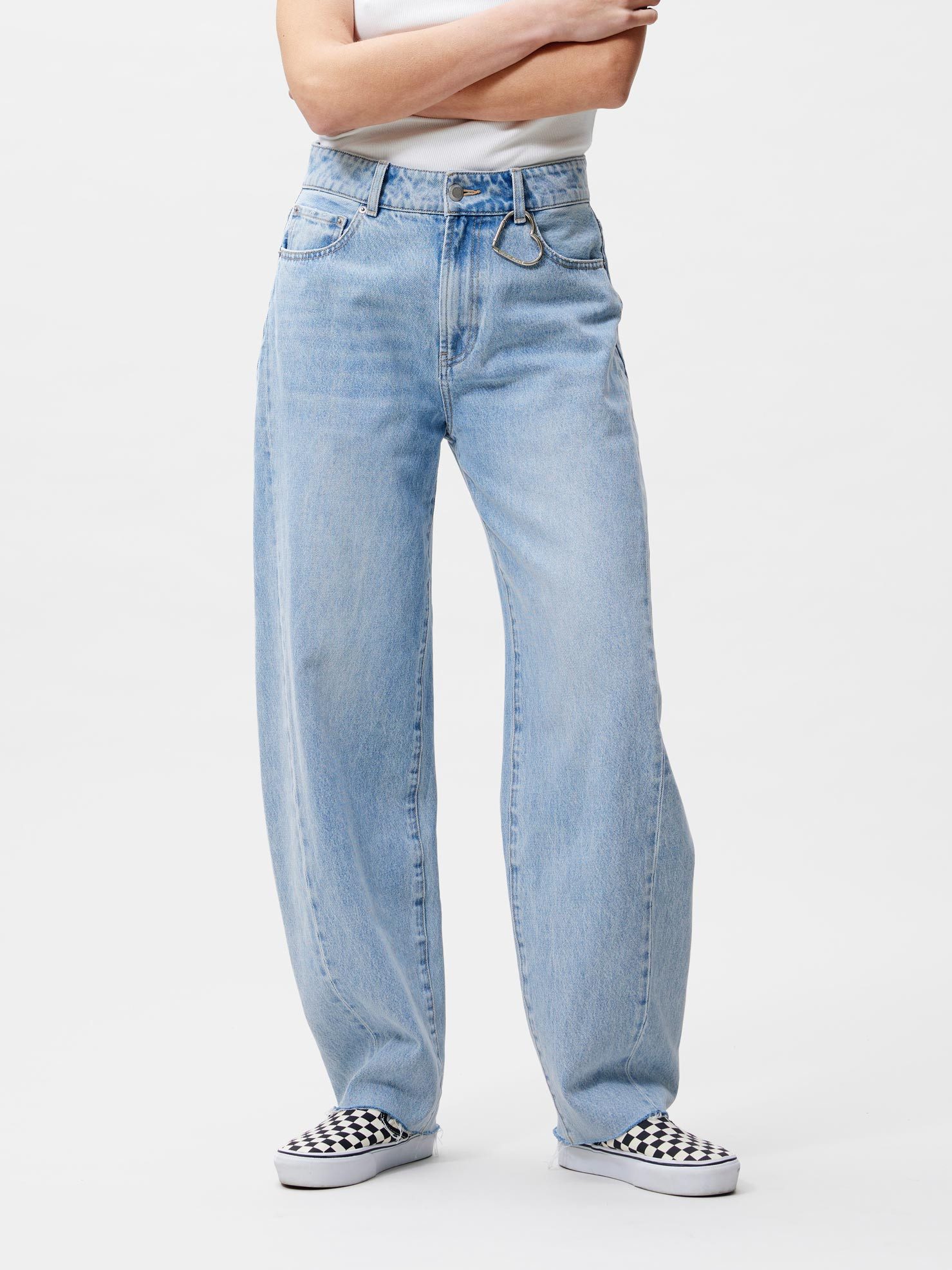 Catwalk Junkie Weite Jeans - Hose in Unifarbe - oversized Damenjeans