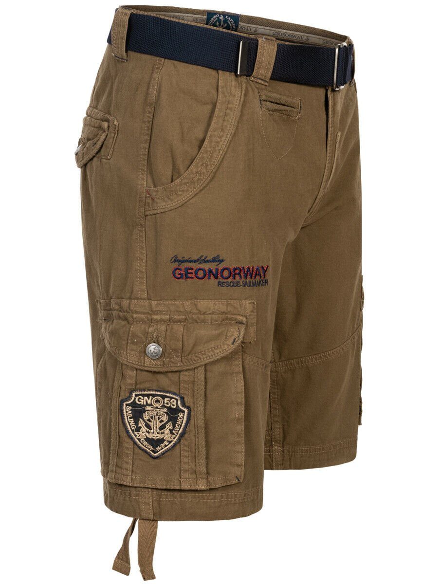 Geographical Norway Shorts Cargo Shorts kurze Hose knielang Short Bermuda Baumwolle Freizeit