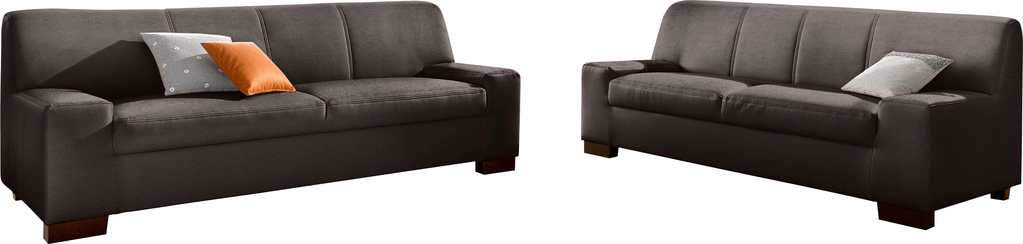 DOMO collection Polstergarnitur Norma kubisch und zeitlos, (Set, 2-tlg), be günstig online kaufen