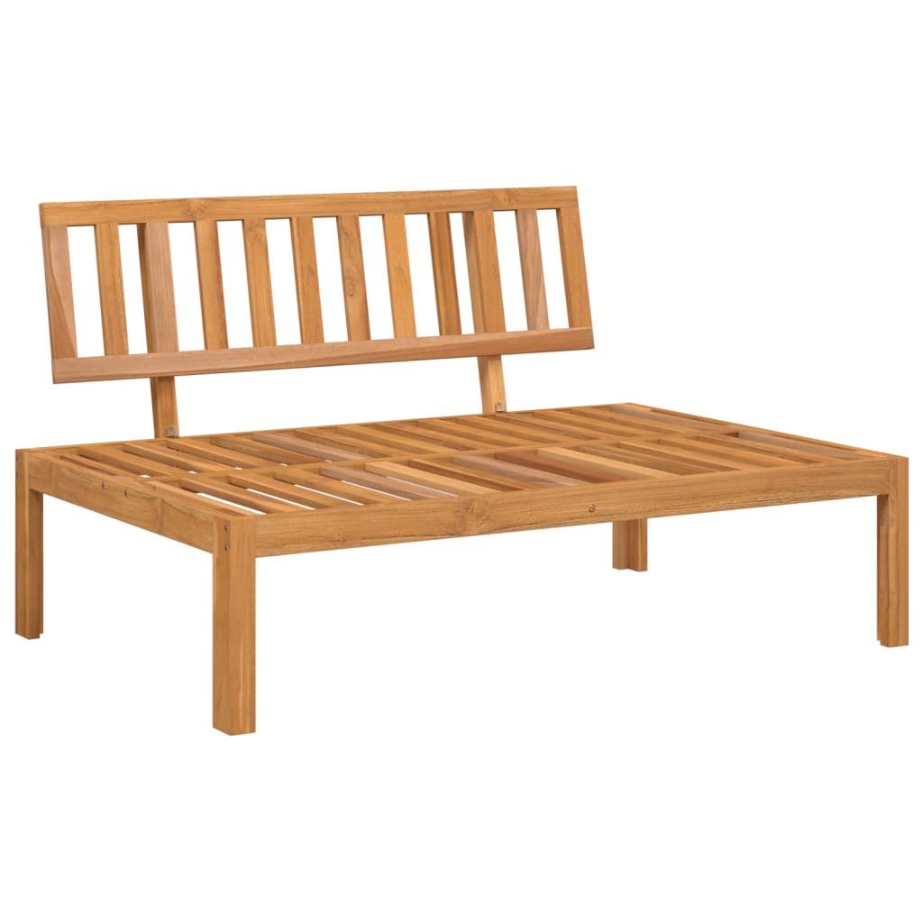 vidaXL Loungesofa Garten-Mittelsofa aus Paletten Massivholz, 1 Teile