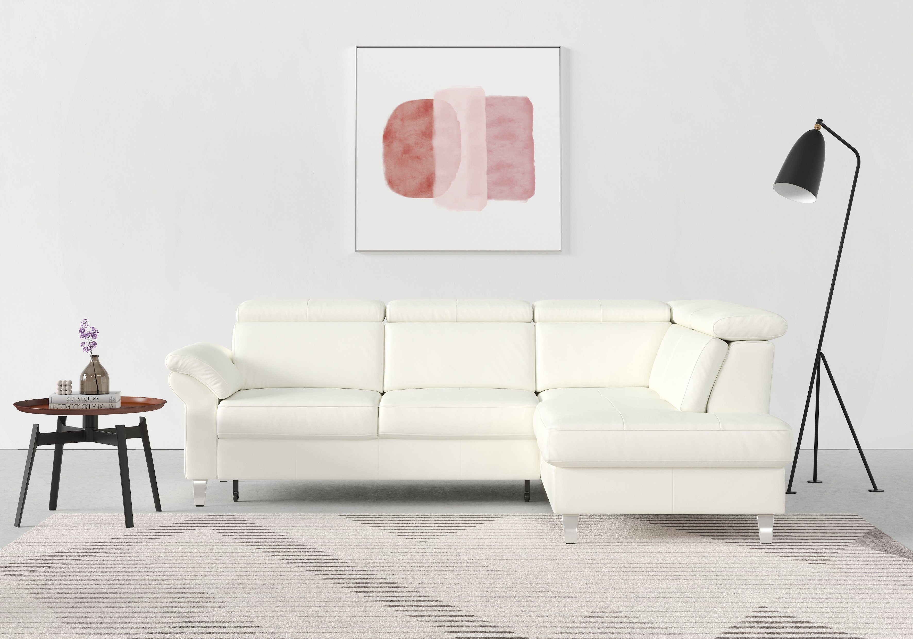 sit&more Ecksofa "Arngast L-Form" inklusive Kopfteilverstellung und Federke günstig online kaufen