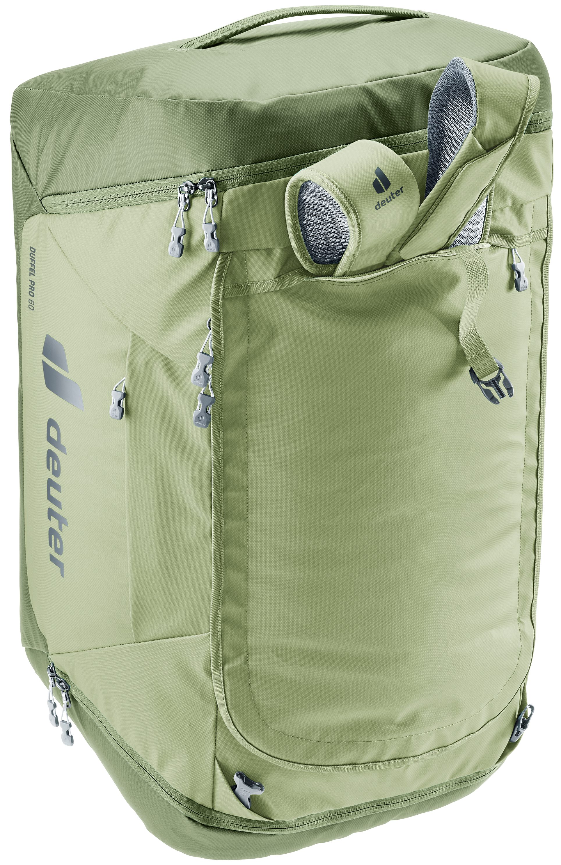 deuter Reisetasche Duffel Pro 60 L, aus wasserabweisendem Planen-Material