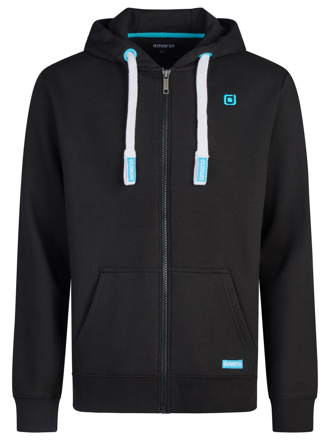 riverso Kapuzensweatjacke Herren Sweatjacke RIVNoah Regular Fit Hoodie mit Kängurutasche – Bild 3 von 4