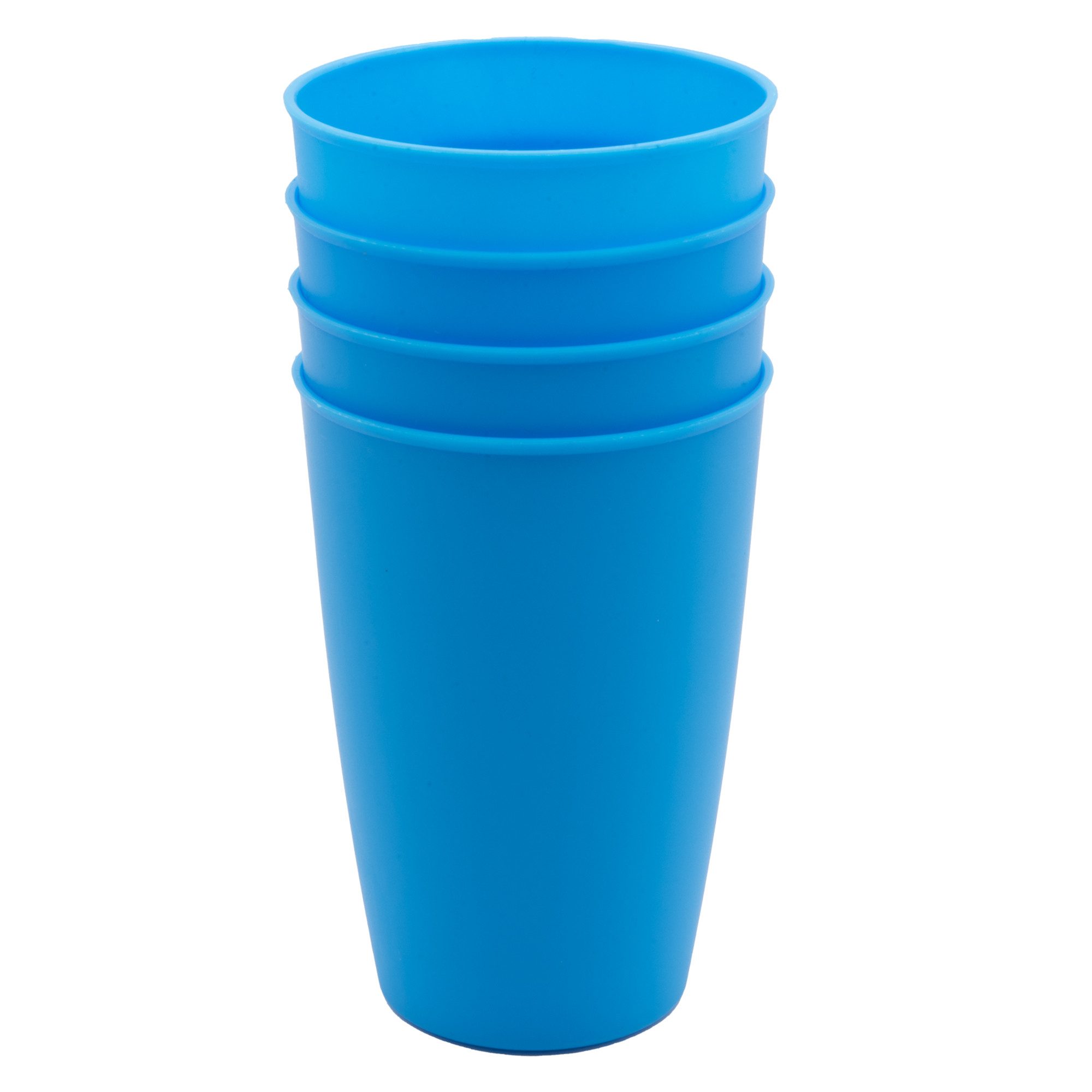 TSB Werk Becher Set Campingbecher Trinkbecher Becher, 4-tlg., Picknickgeschirr, Reisebecher, Kunststoff, Set