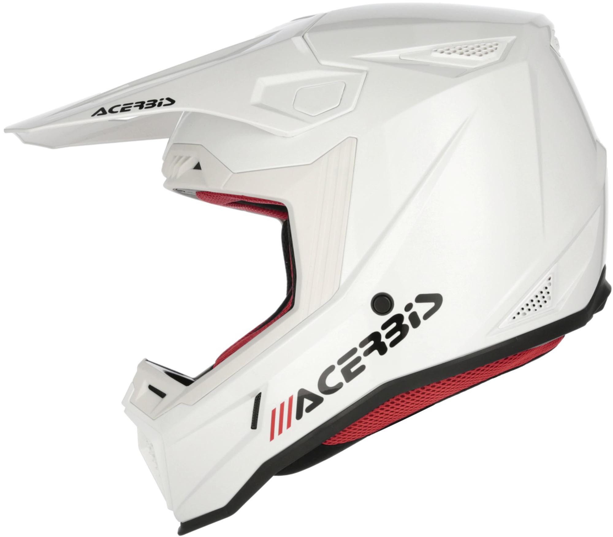 Acerbis Motocrosshelm Whoops Motocross Helm, vorbereitet für Kommunikationssystem,herausnehmbares Innenfutter