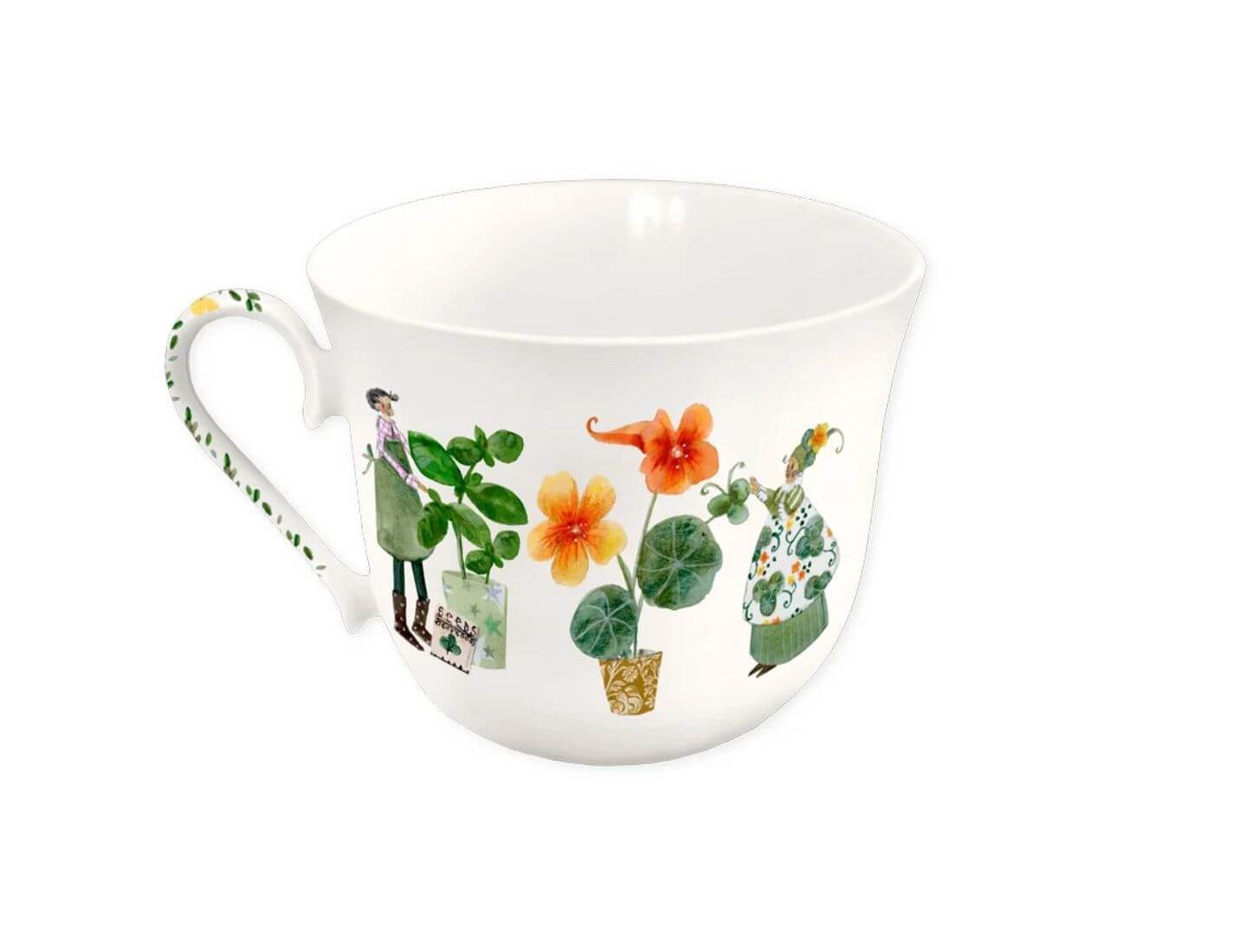 Grätz Verlag Tasse Porzellantasse Kräutergarten
