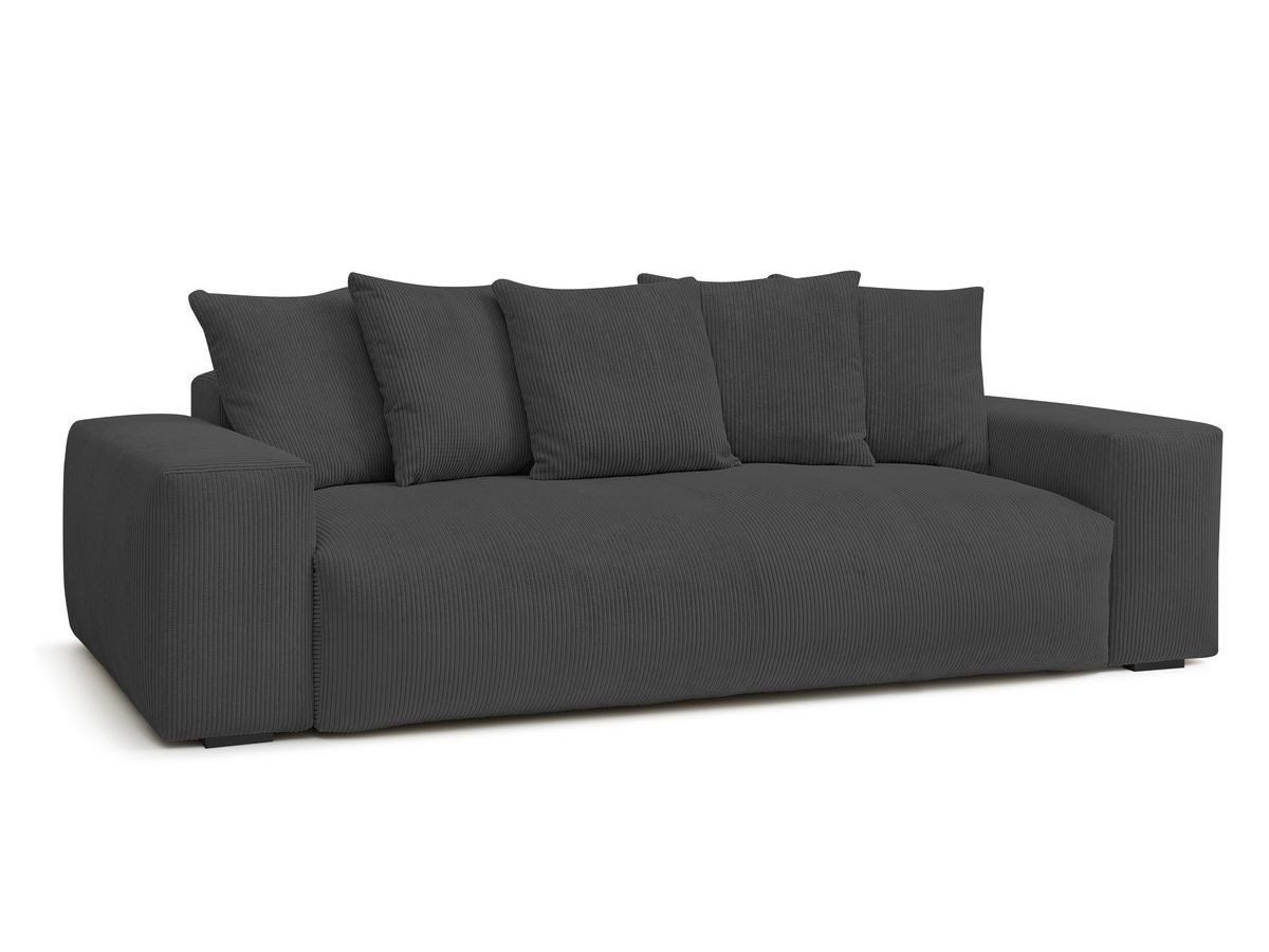 Bobochic Paris Schlafsofa Voltaire, 3-Sitzer, 276x118 cm, Schlaffunktion + Bettkasten