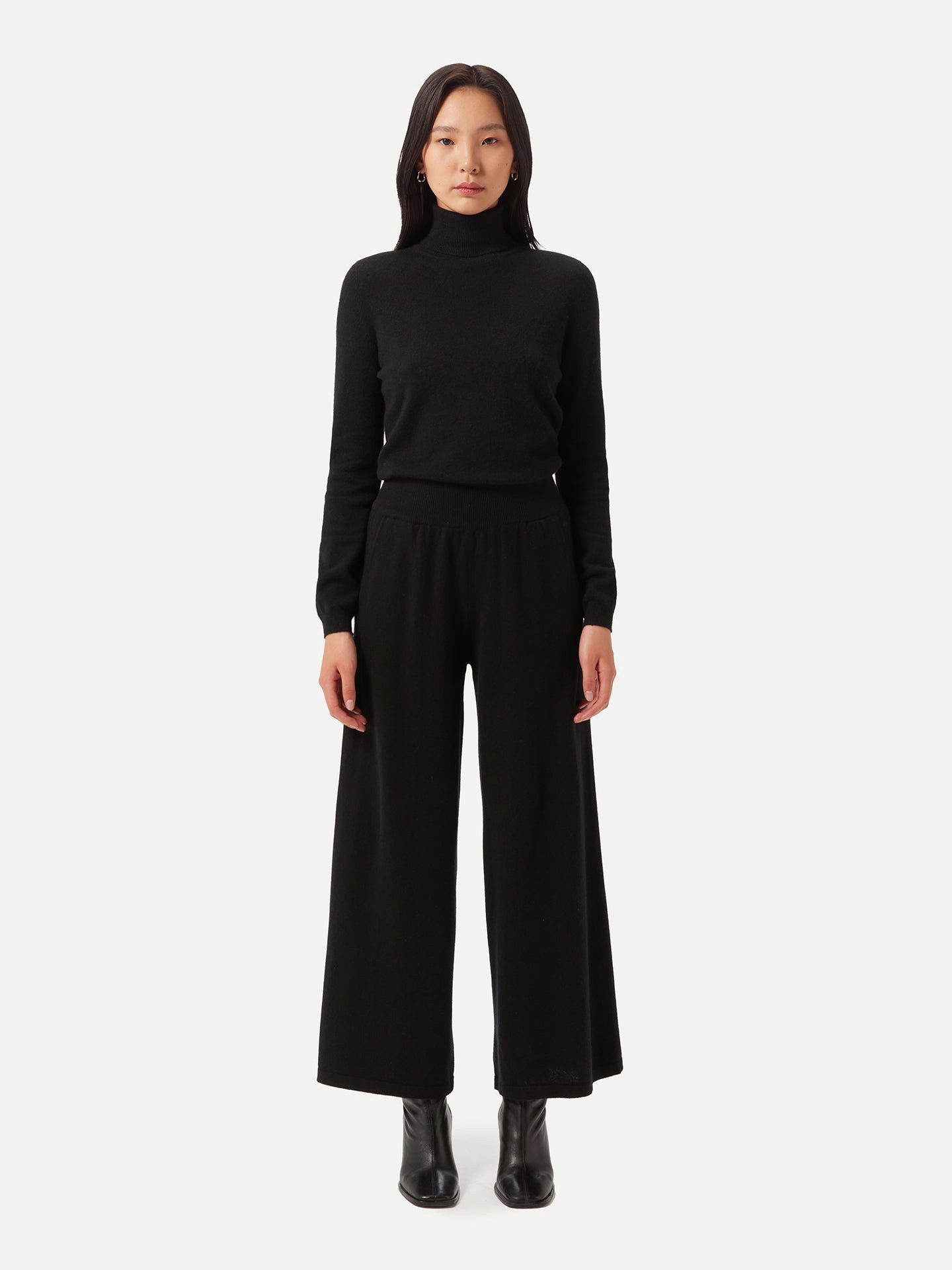 GOBI Cashmere Strickhose Weite Kaschmirhose günstig online kaufen