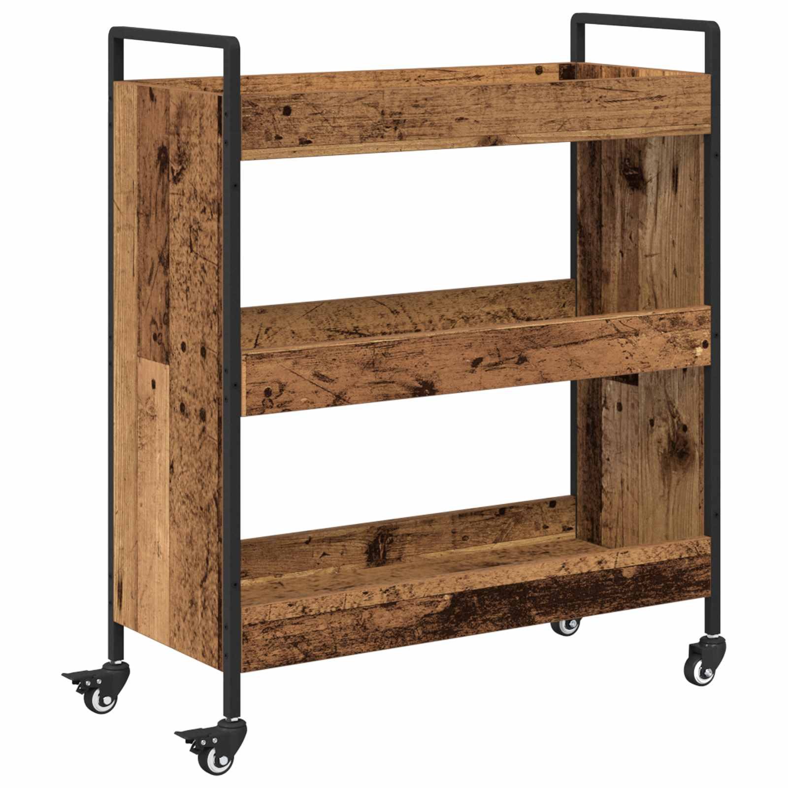 vidaXL Küchenwagen Küchentrolley Altholz 70 x 30 x 82 cm Holzwerkstoff, (1 St)