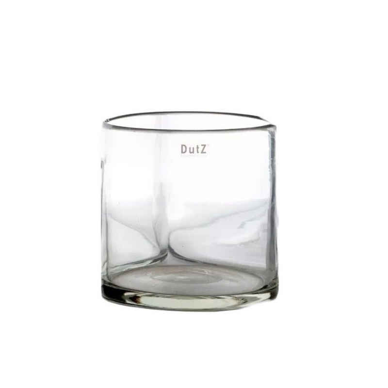 DutZ Tischvase Zylindervase klarglas H27 D27 cm mundgeblasen