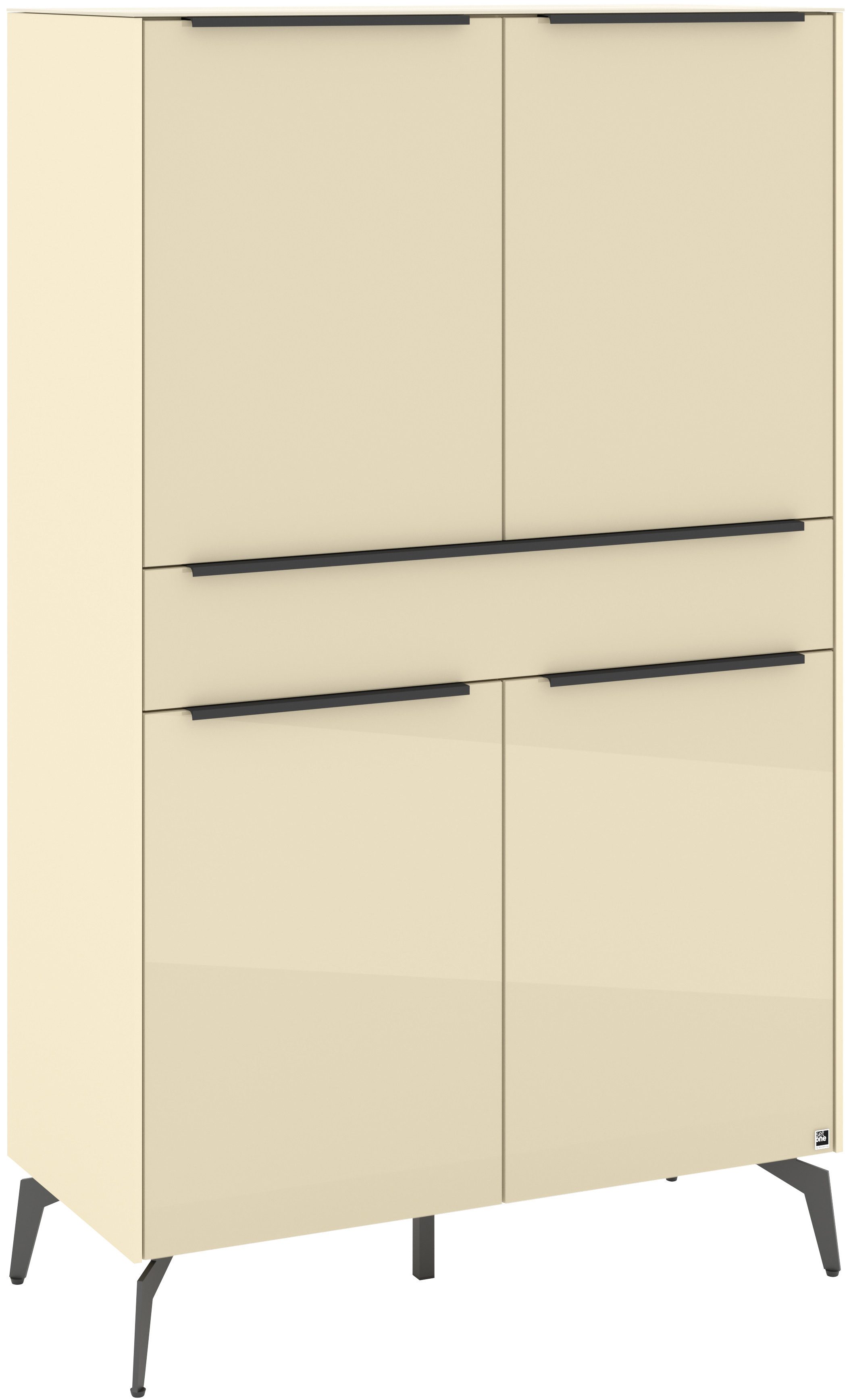 set one by Musterring Highboard Reno (1 St), Mit Winkelfuß in diversen Farben, 155 cm Höhe & Farbauswahl