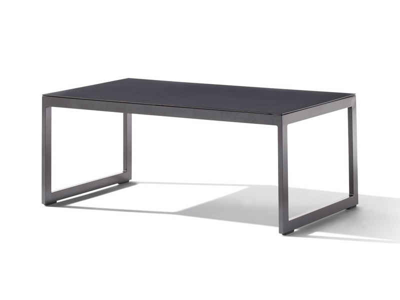 sieger EXKLUSIV Gartentisch Sieger Loungetisch mit Glasplatte 110x60x44 cm (1)