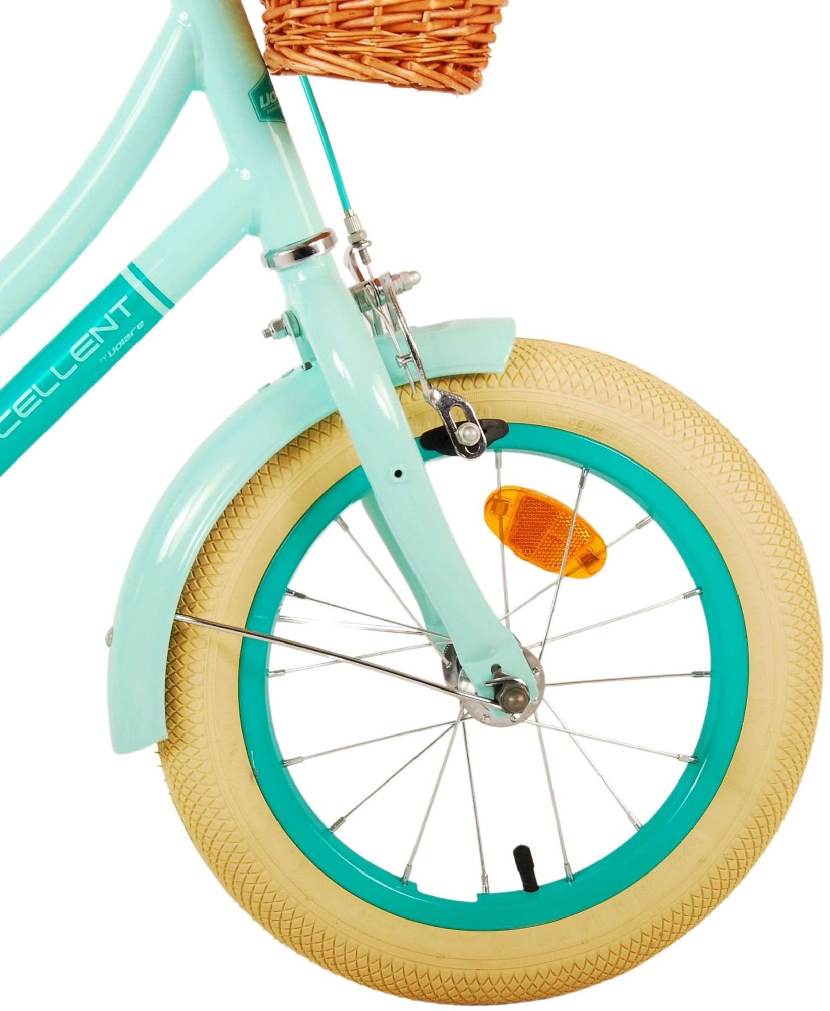 Volare Kinderfahrrad - Excellent - Mädchen - 12 oder 14 Zoll- bis 60kg - Rücktrittbremse, 85% zusammengebaut, 3 - 4,5 Jahre, Luftbereifung