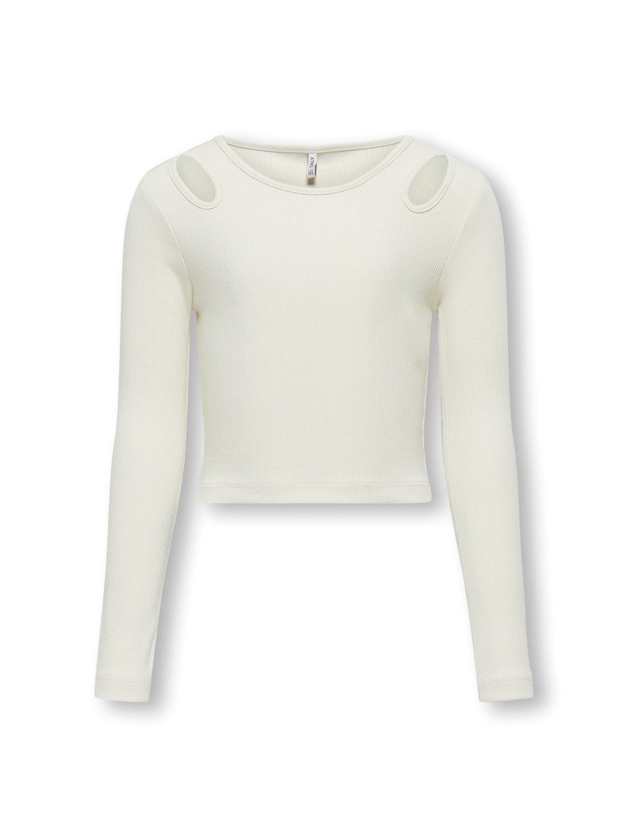 KIDS ONLY Langarmshirt (1-tlg) edle Rippware