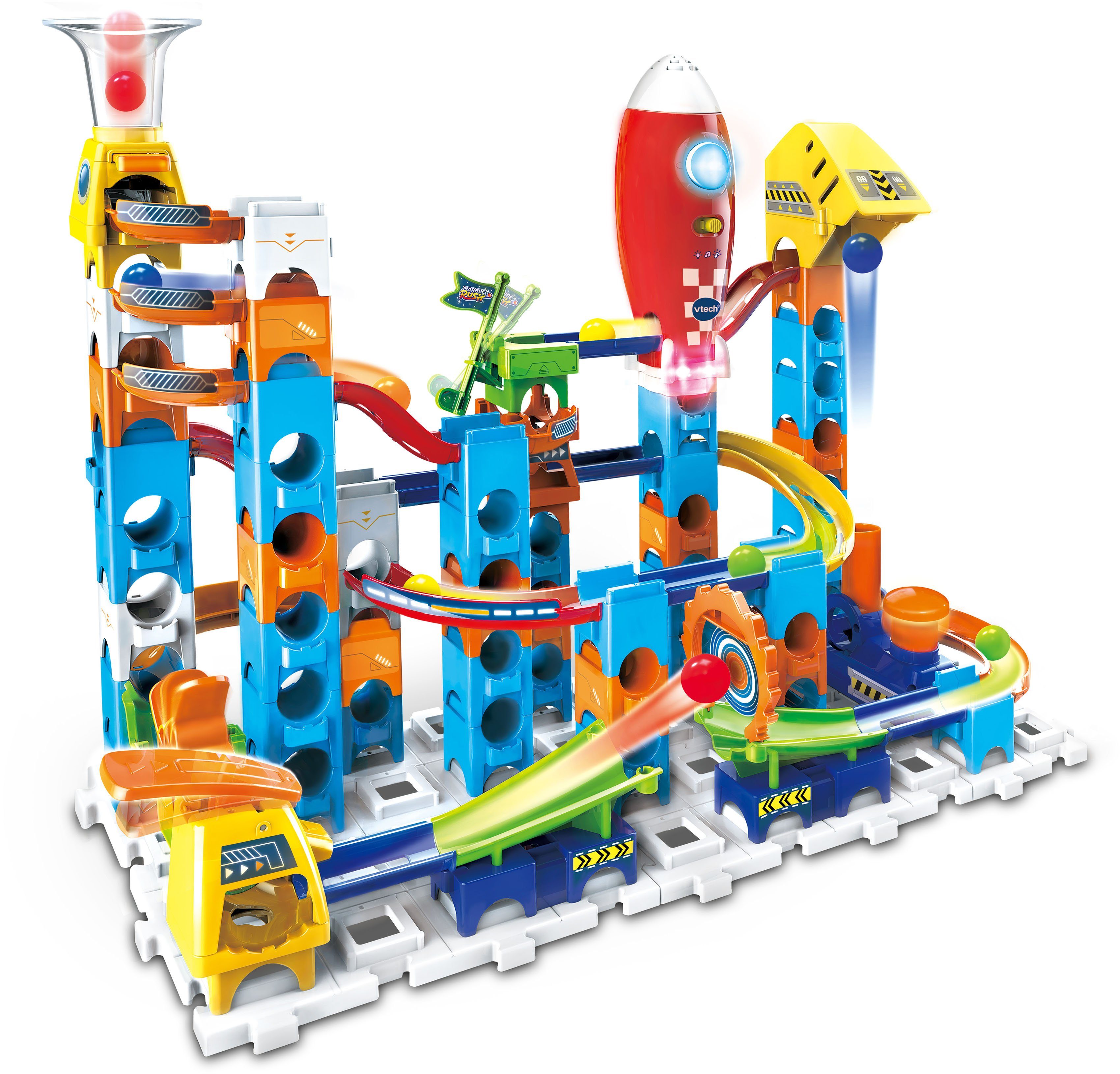 Vtech® Kugelbahn Marble Rush - Rocket Set M100 E, mit Licht- und Soundeffekten