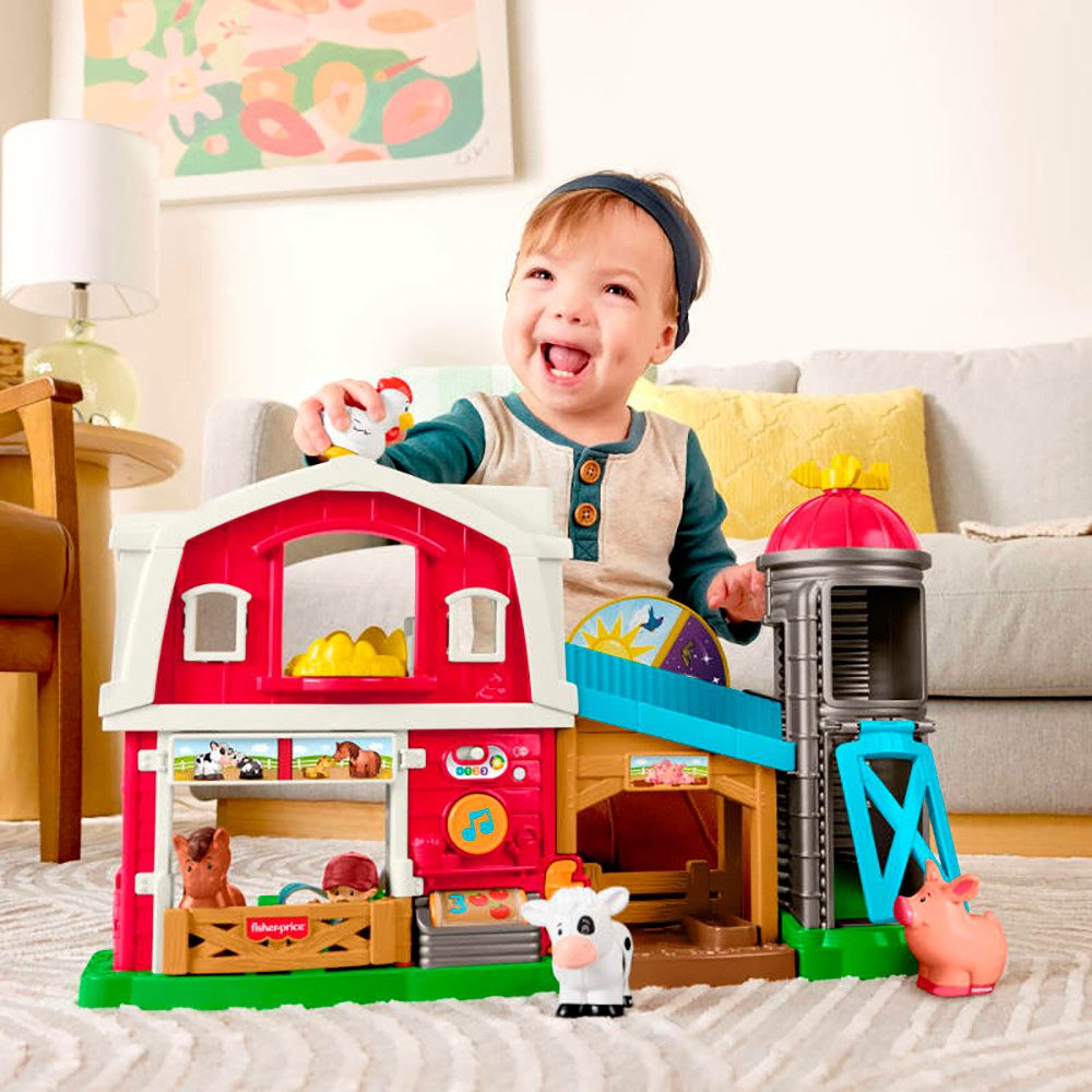 Fisher-Price® Lernspielzeug Little People Bauernhof (D, F, E, I, DU), mit Sound – Bild 2 von 5