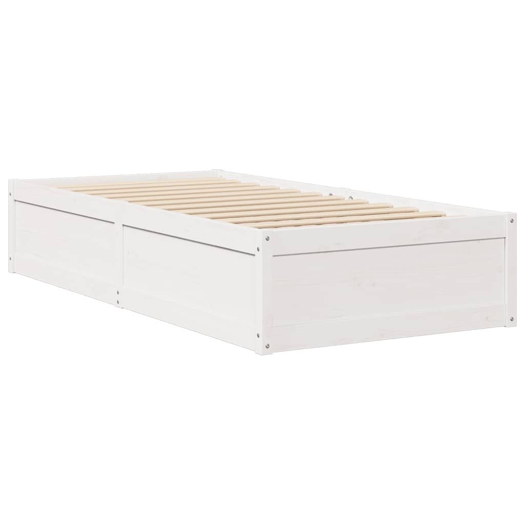 vidaXL Bett Massivholzbett ohne Matratze Weiß günstig online kaufen