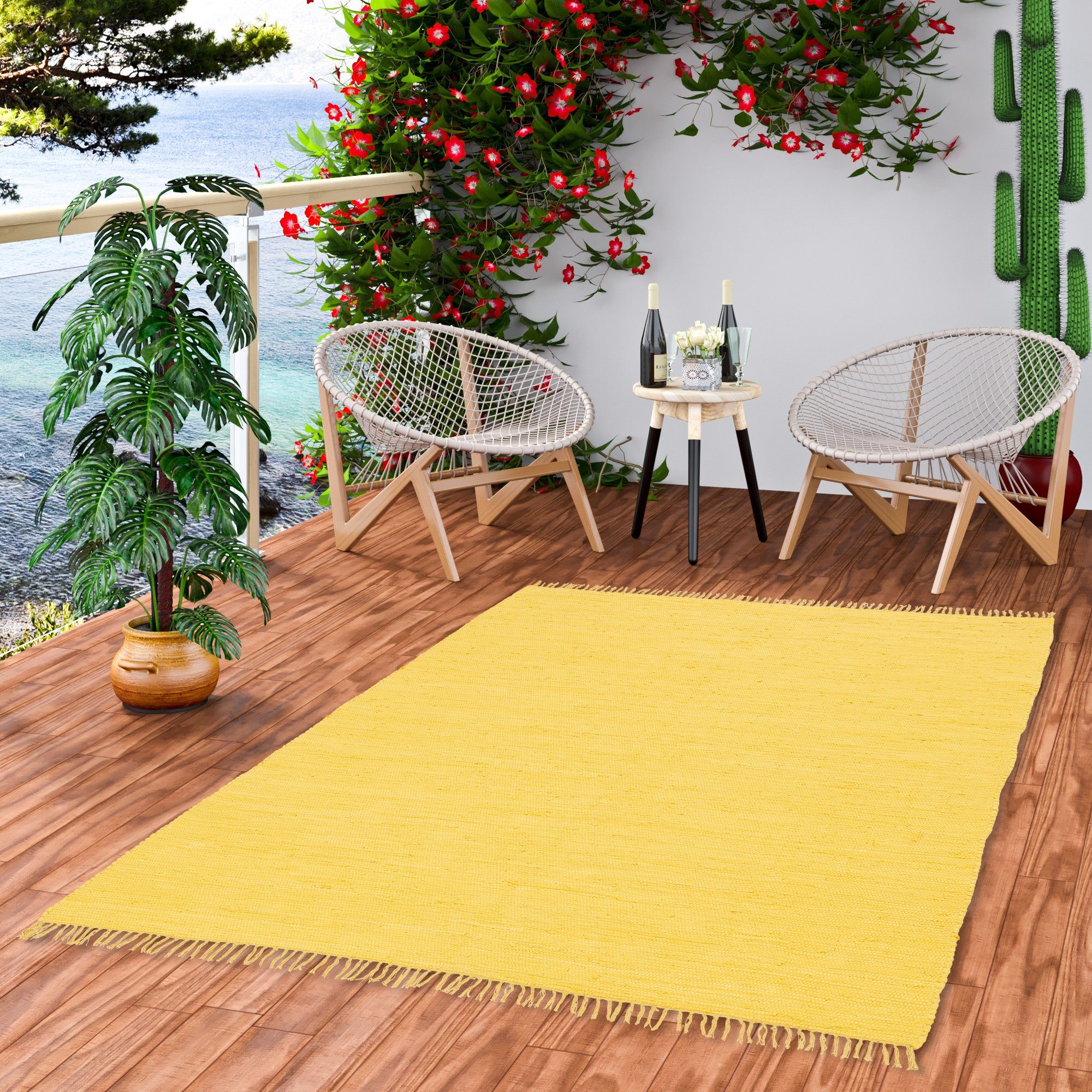 Pergamon Designteppich Baumwolle Natur Teppich Jolly günstig online kaufen
