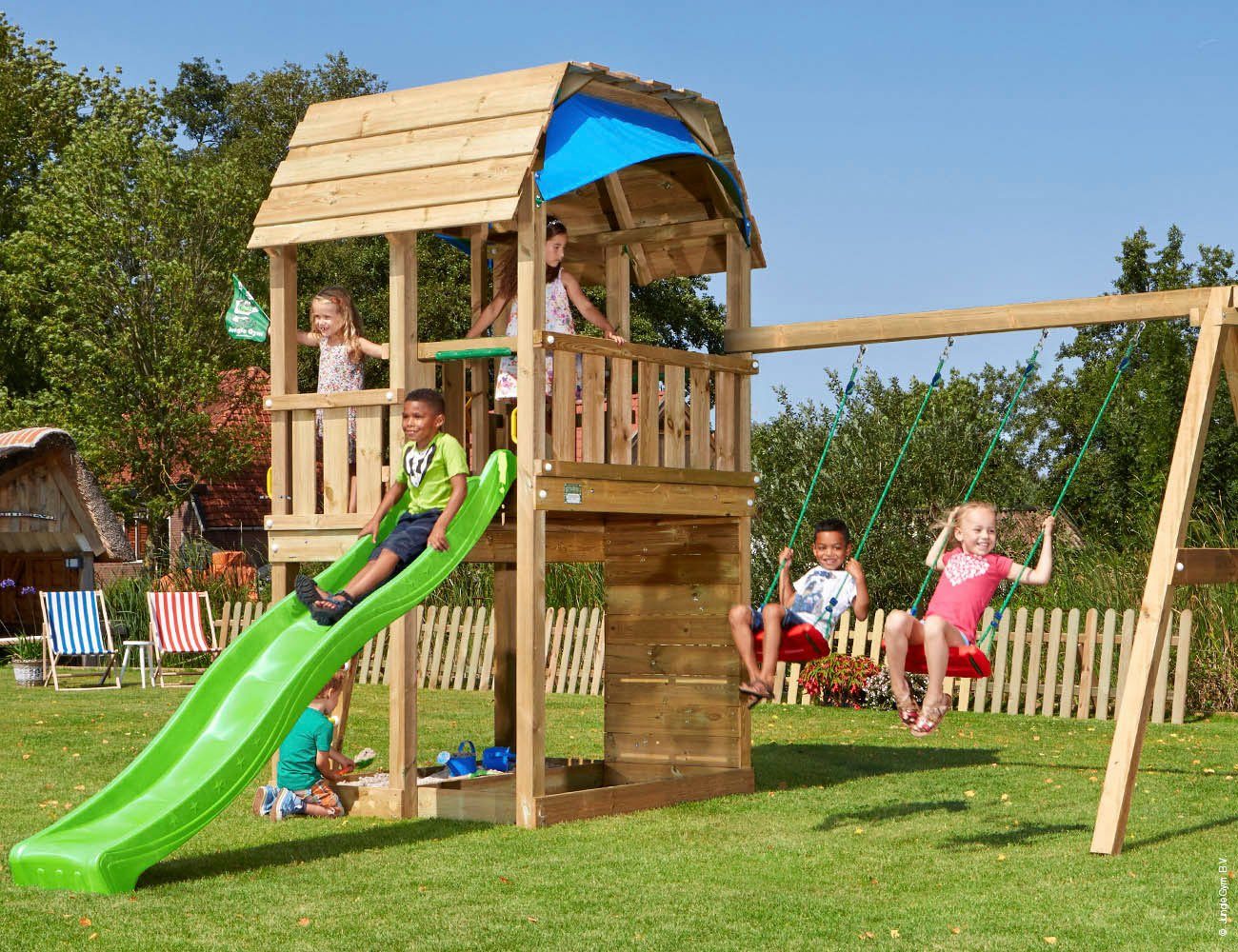 Jungle Gym Spielturm Jungle Barn, BxTxH: 423x497x320 cm