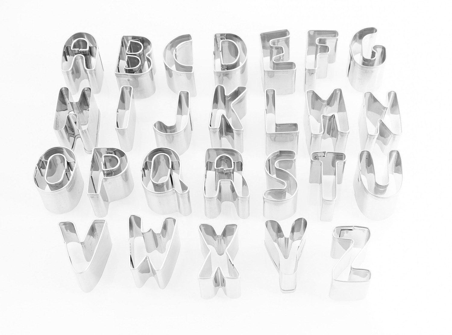 Ausstechform Buchstaben, 26 Teilig