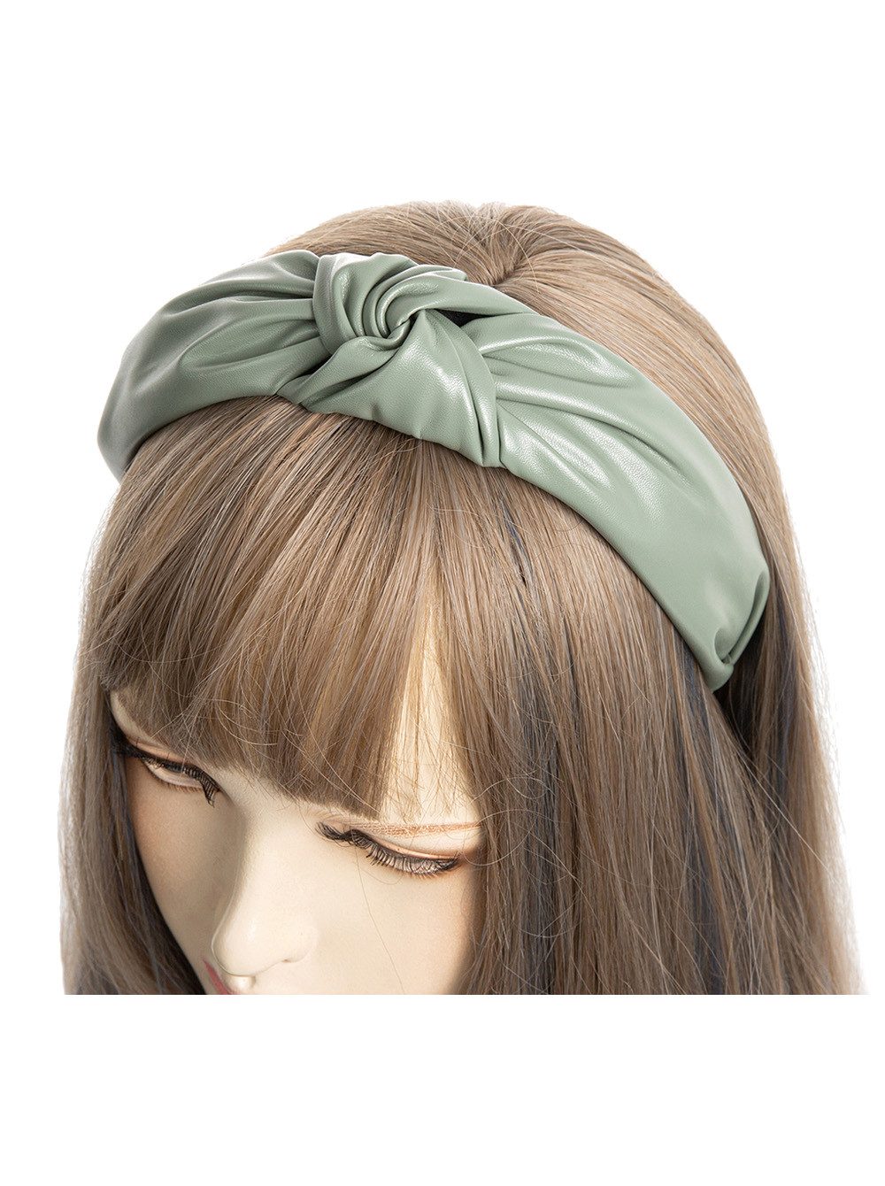 Haarreif Haarreif mit Knoten in Kunstleder Optik