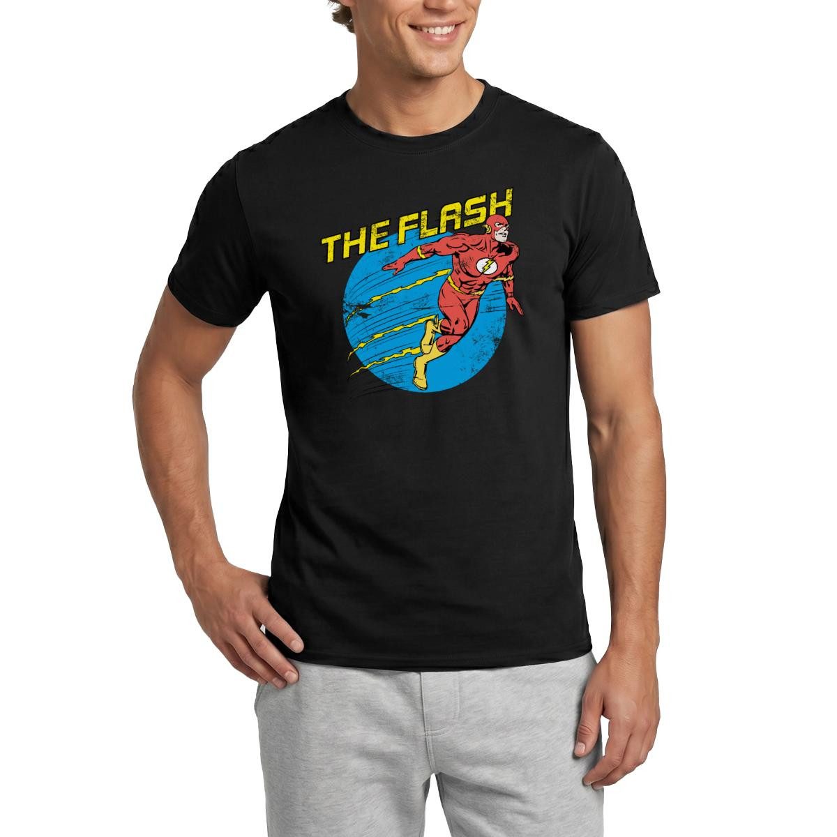 Spreadshirt T-Shirt DC Comics Justice League The Flash Männer T-Shirt (1-tlg)