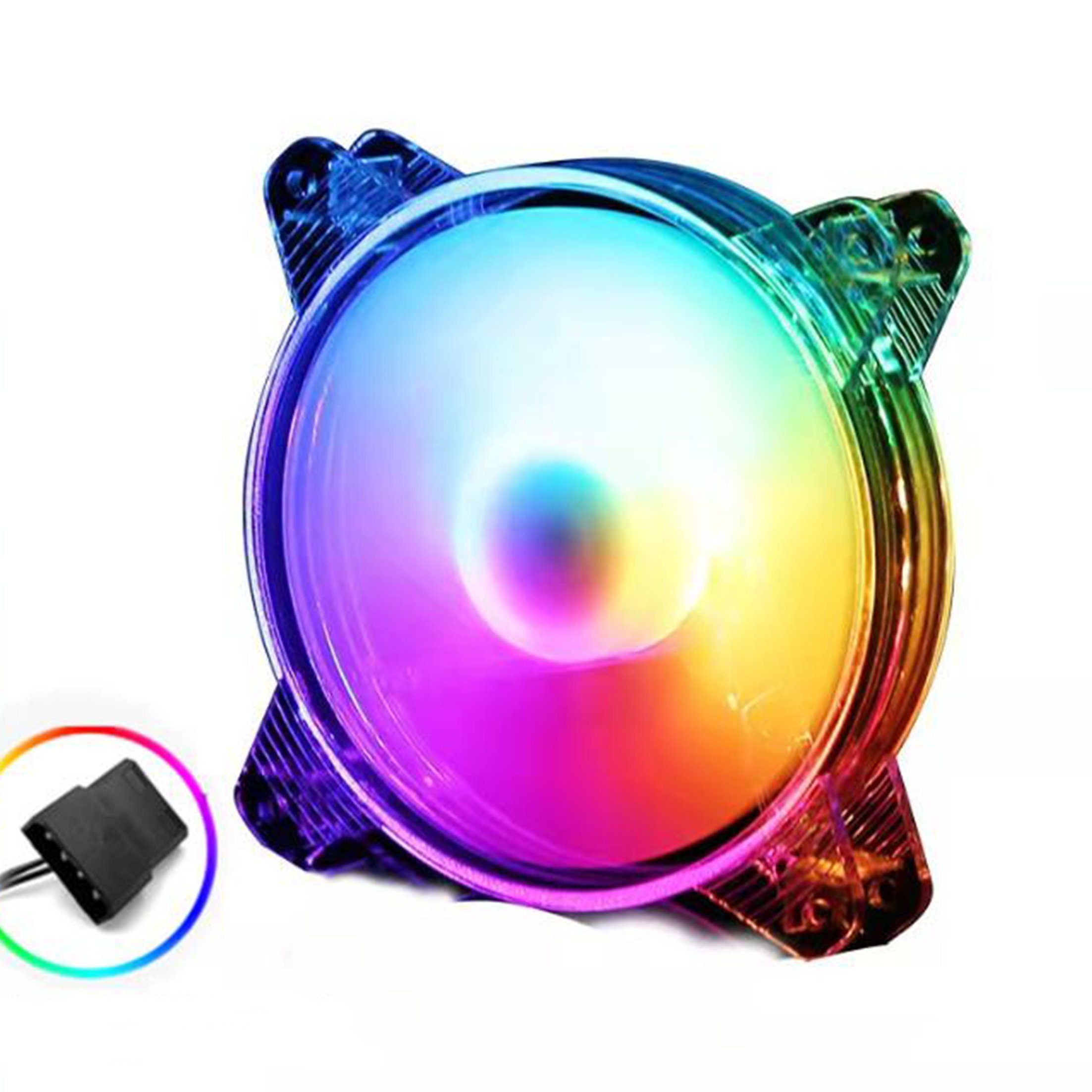 Tadow Gehäuselüfter RGB-Beleuchtung,Desktop PC Host 12CM Lüfter,Gehäuselüfter, RGB-Beleuchtung,kühle Kühlung