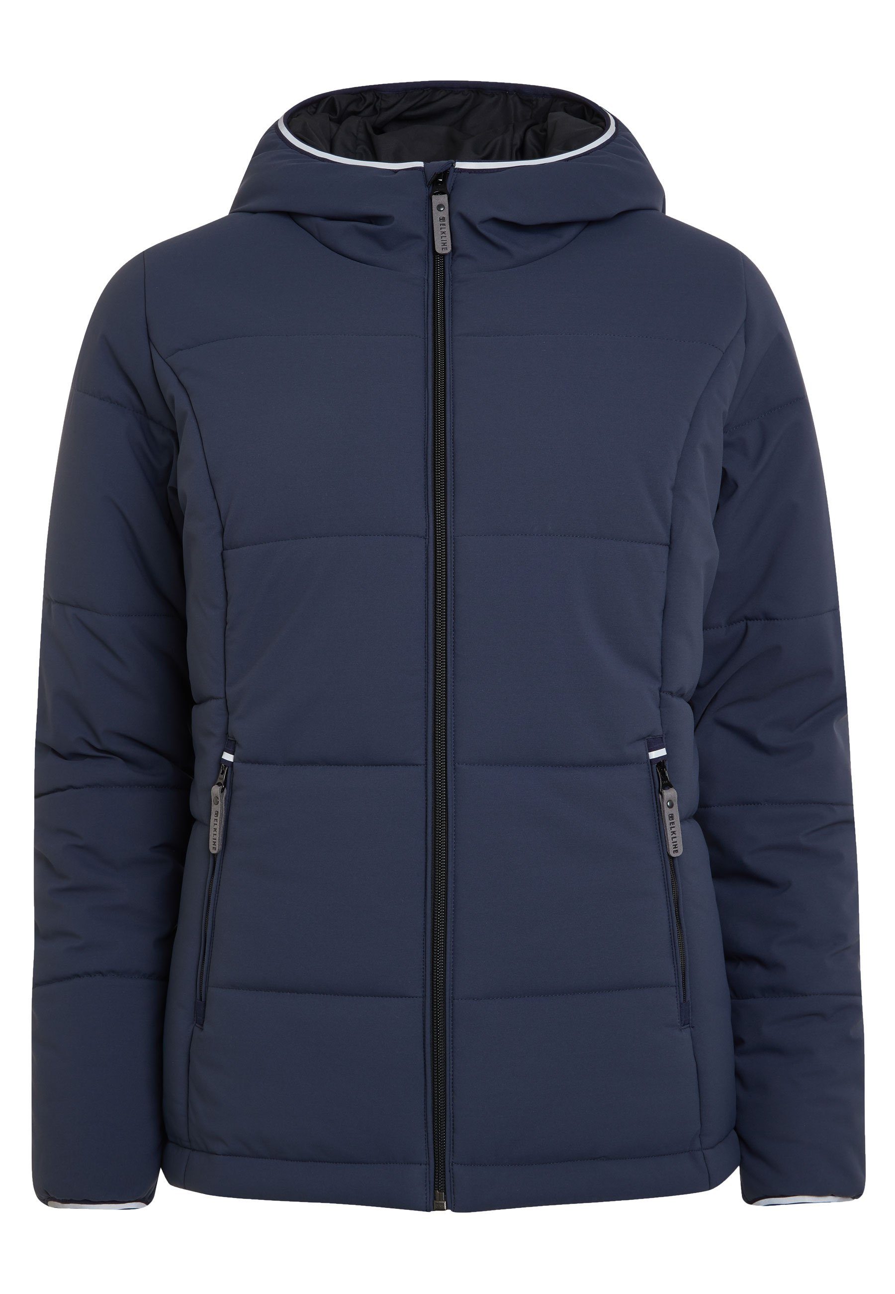 Elkline Allwetterjacke Comfortable tailliert geschnitten leicht mit Kapuze blueshadow