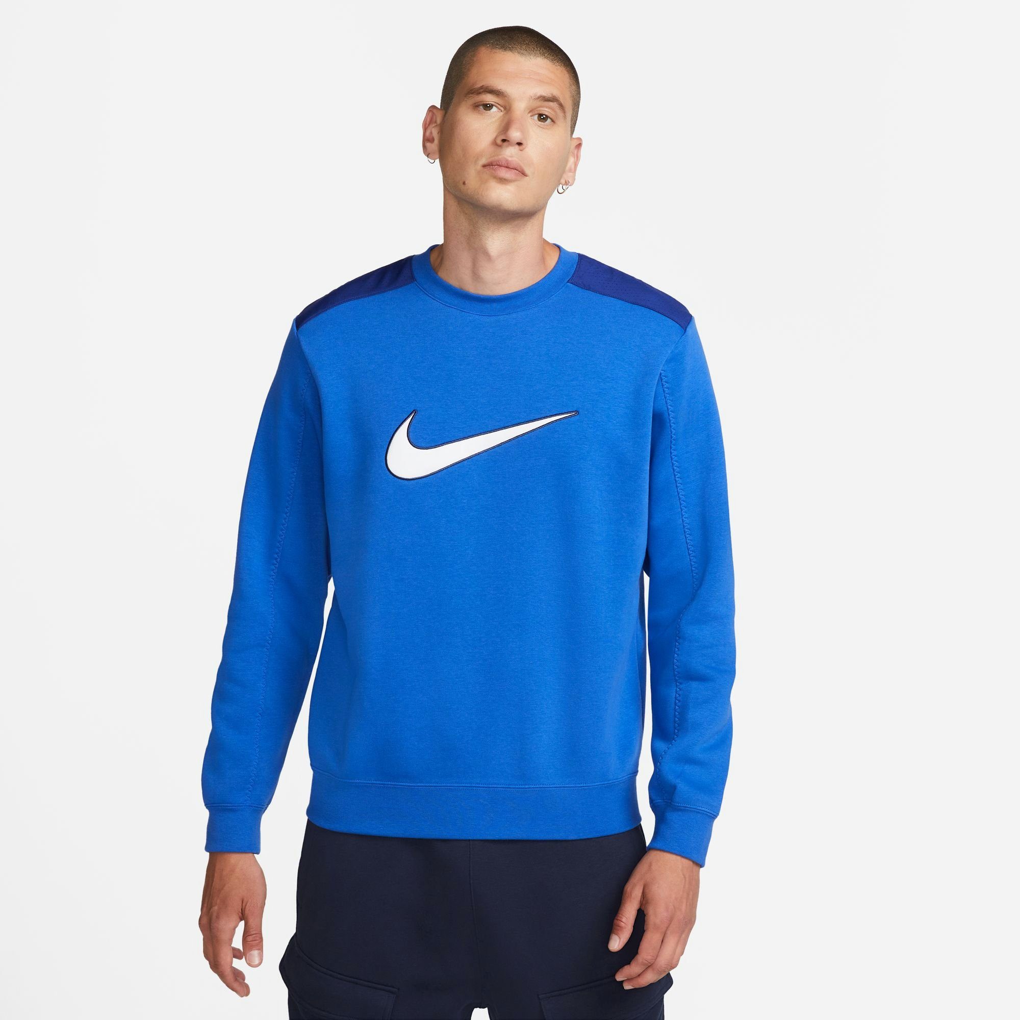 Nike Sportswear Sweatshirt M NSW SP FLC CREW BB GAME ROYAL/DEEP ROYAL BLUE