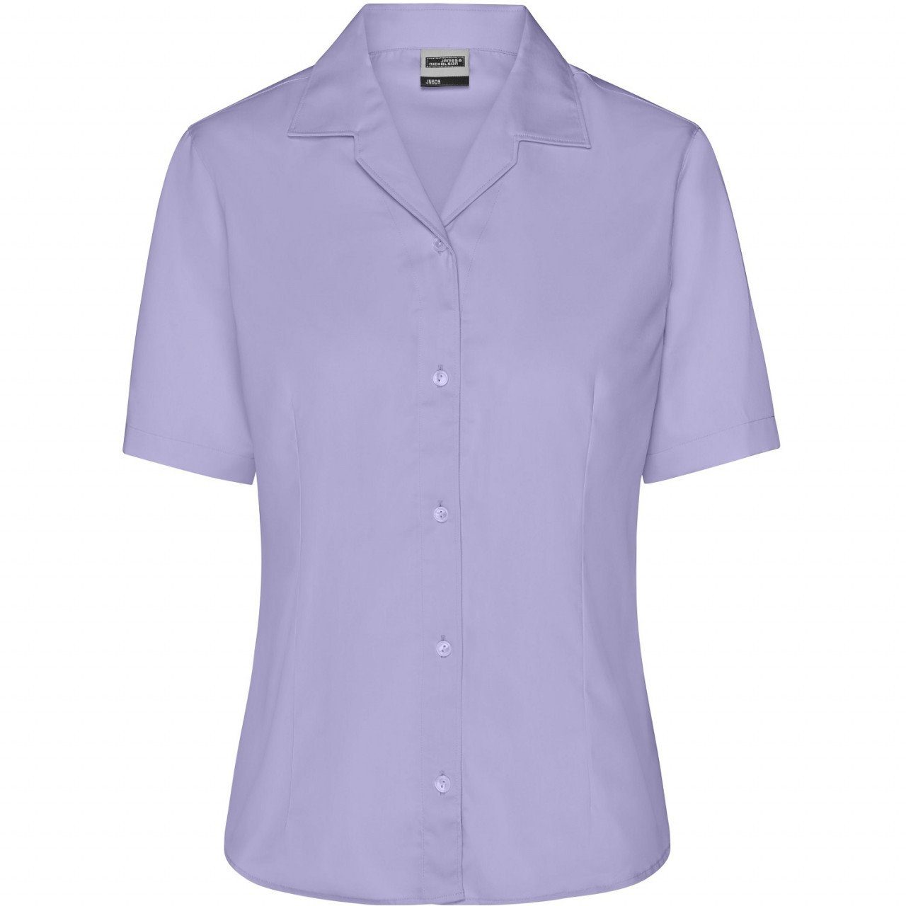 James & Nicholson Kurzarmbluse Pflegeleichte Damen Bluse mit Easy Care Ausrüstung JN609