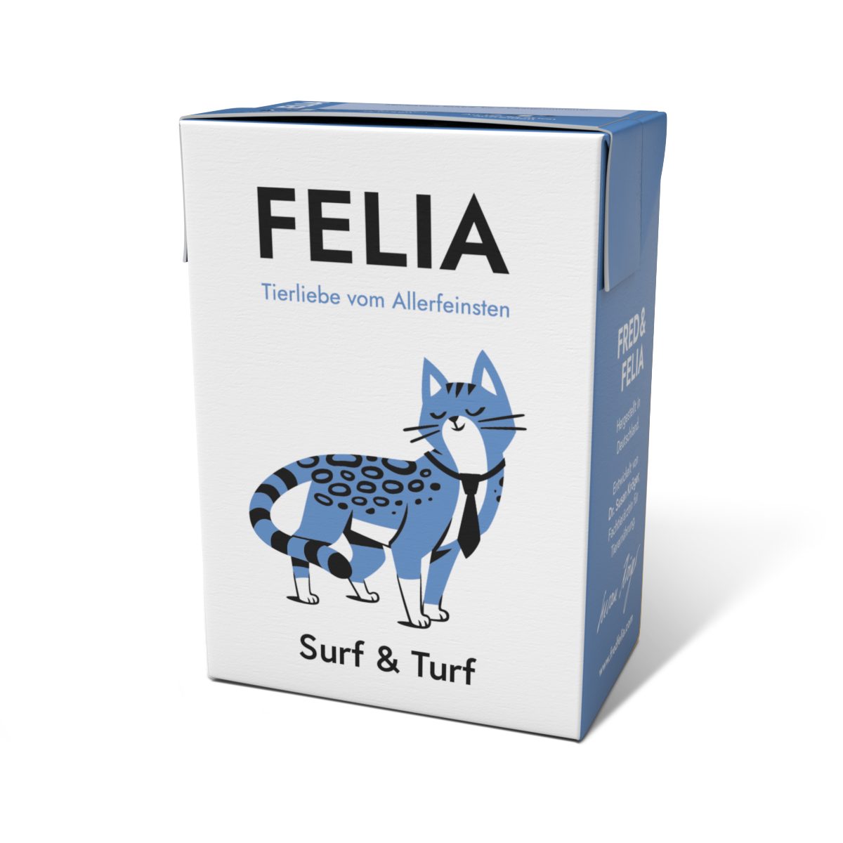 FRED & FELIA FELIA Surf & Turf (10er Pack), Nassfutter für: Katzen, Getreidefrei, ohne künstliche Zusätze