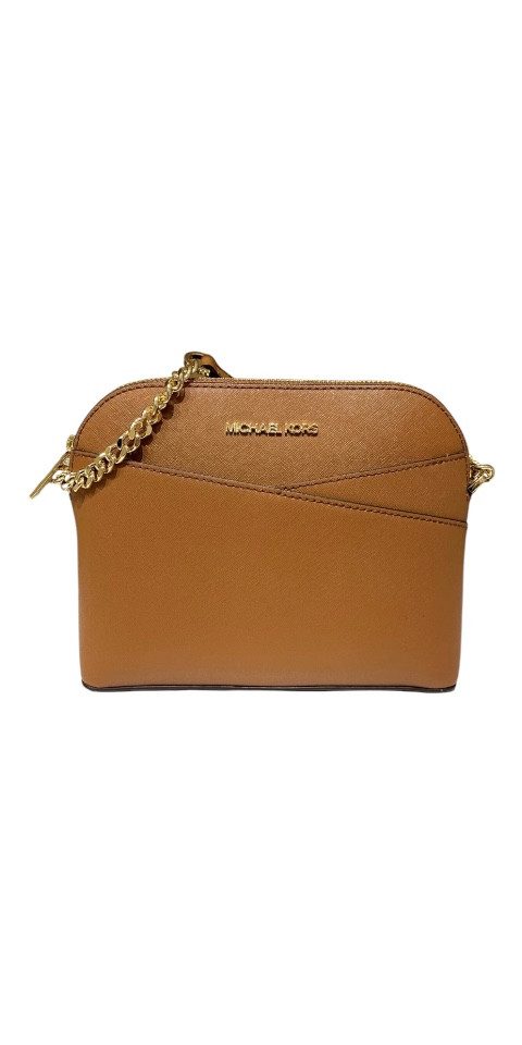 MICHAEL KORS Handtasche Michael Kors Jet Set Travel Dome Crossbody Braun Damen Umhängetasche
