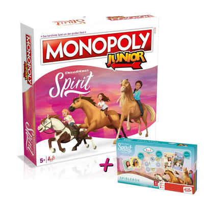 Winning Moves Spiel, Brettspiel Monopoly Junior - Spirit - Riding Free + Ігриbox
