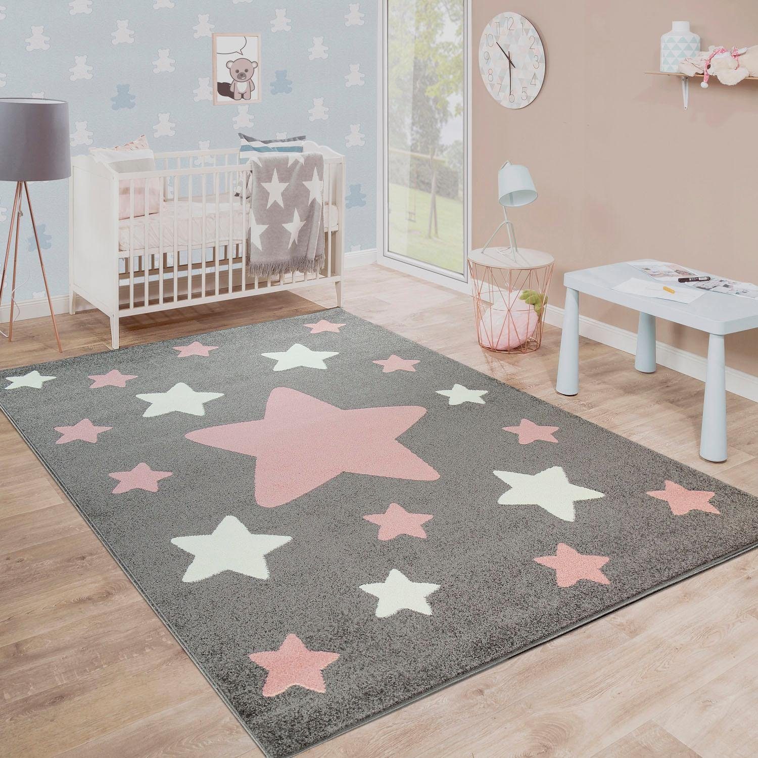 Paco Home Kinderteppich Capri 330, rechteckig, Höhe: 11 mm, Kurzflor, Motiv günstig online kaufen