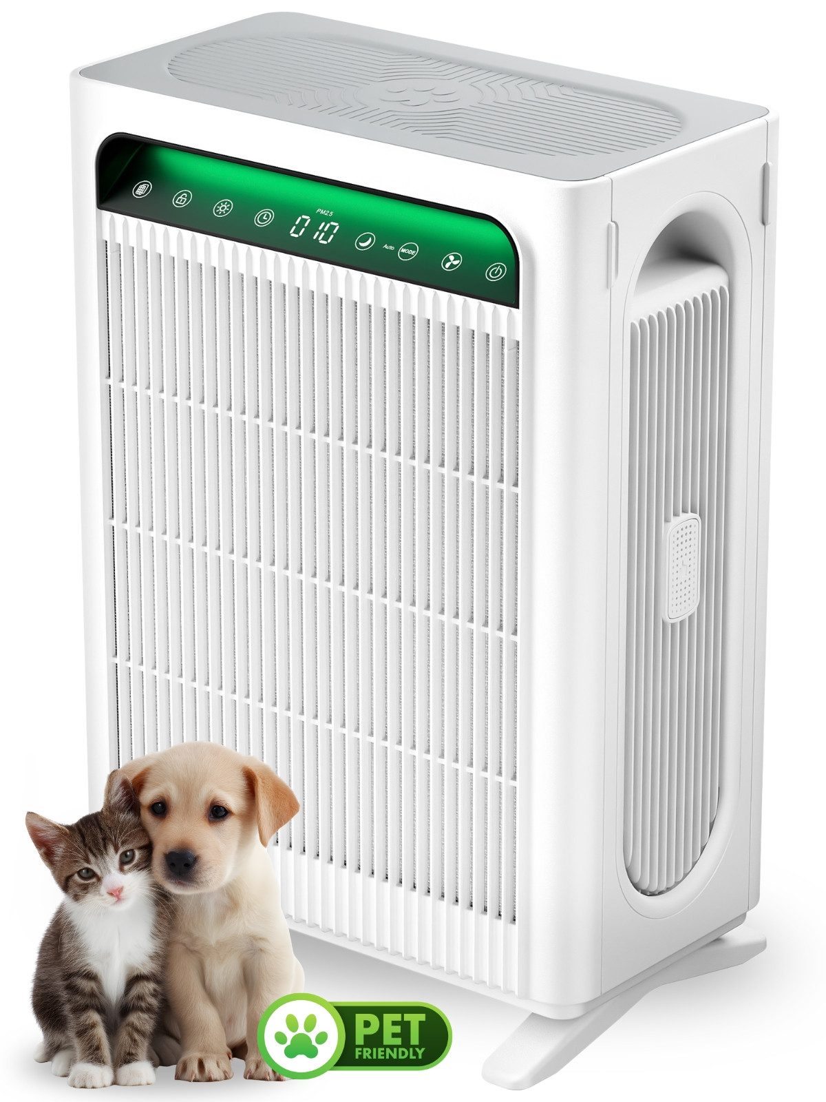 KNKA PRO Luftreiniger APH4000 Air Purifier, mit ECO- & Haustiermodus, für große Räume, für 120 m² Räume, HEPA-Filter mit waschbarem Vorfilter, AHAM-zertifiziert, AQI-Anzeige