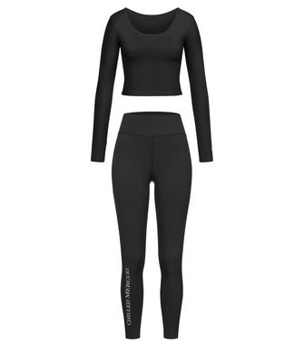 Chilled Mercury Sportanzug Sport Legging & Crop Lang-arm Top (2-teilig) / Shapewear Gym-fit